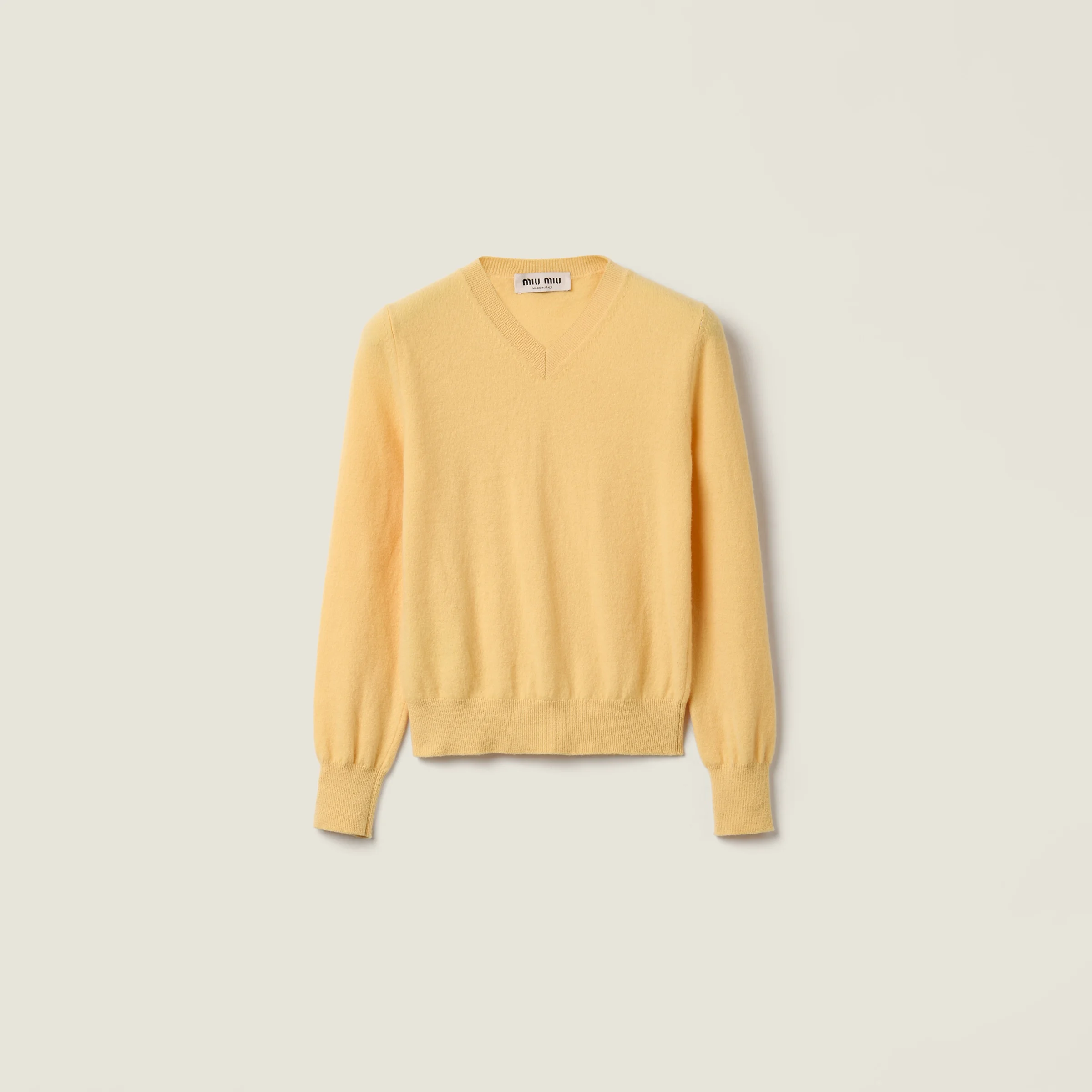V-neck wool cardigan - 1