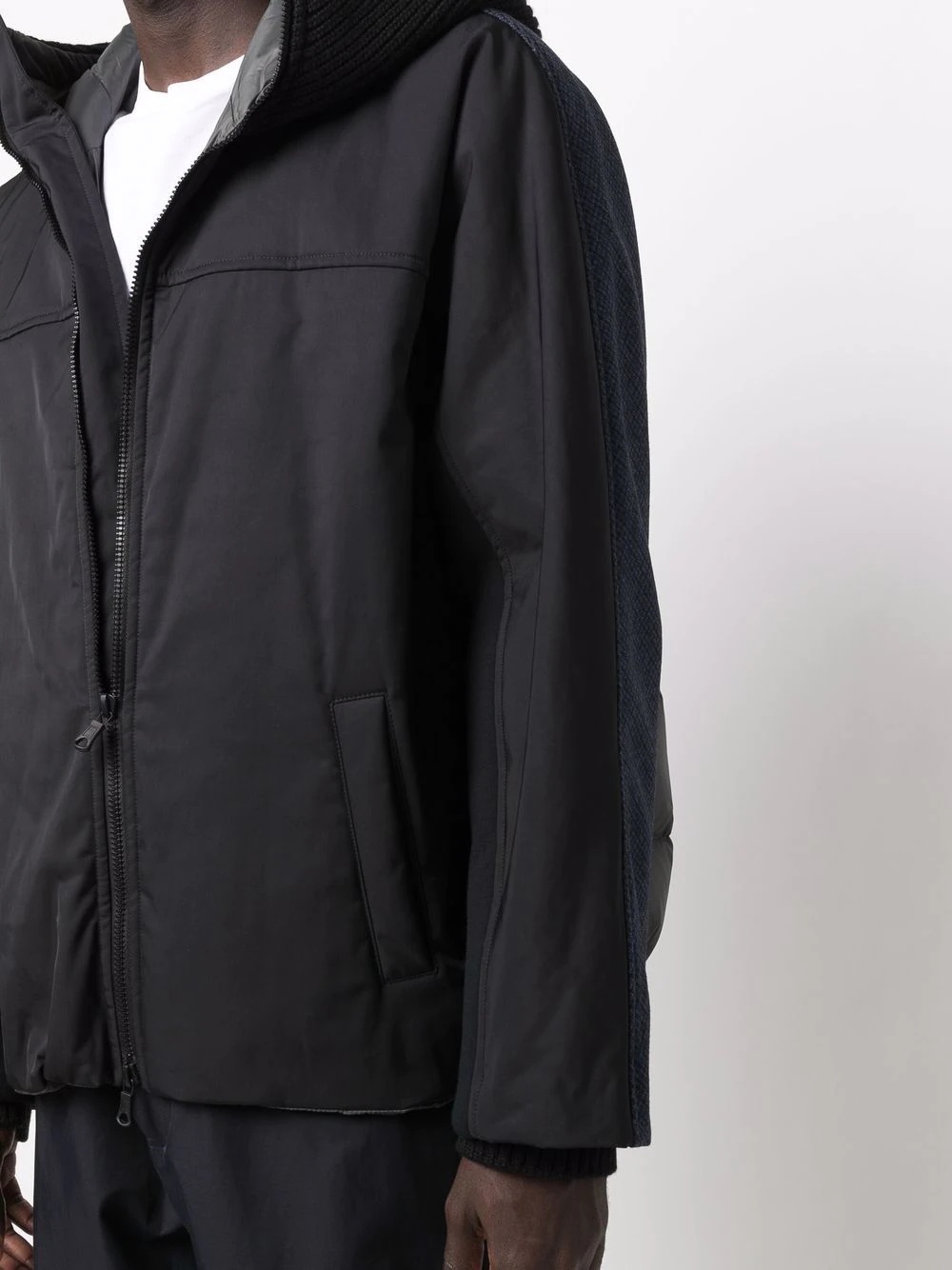 panelled padded jacket - 6