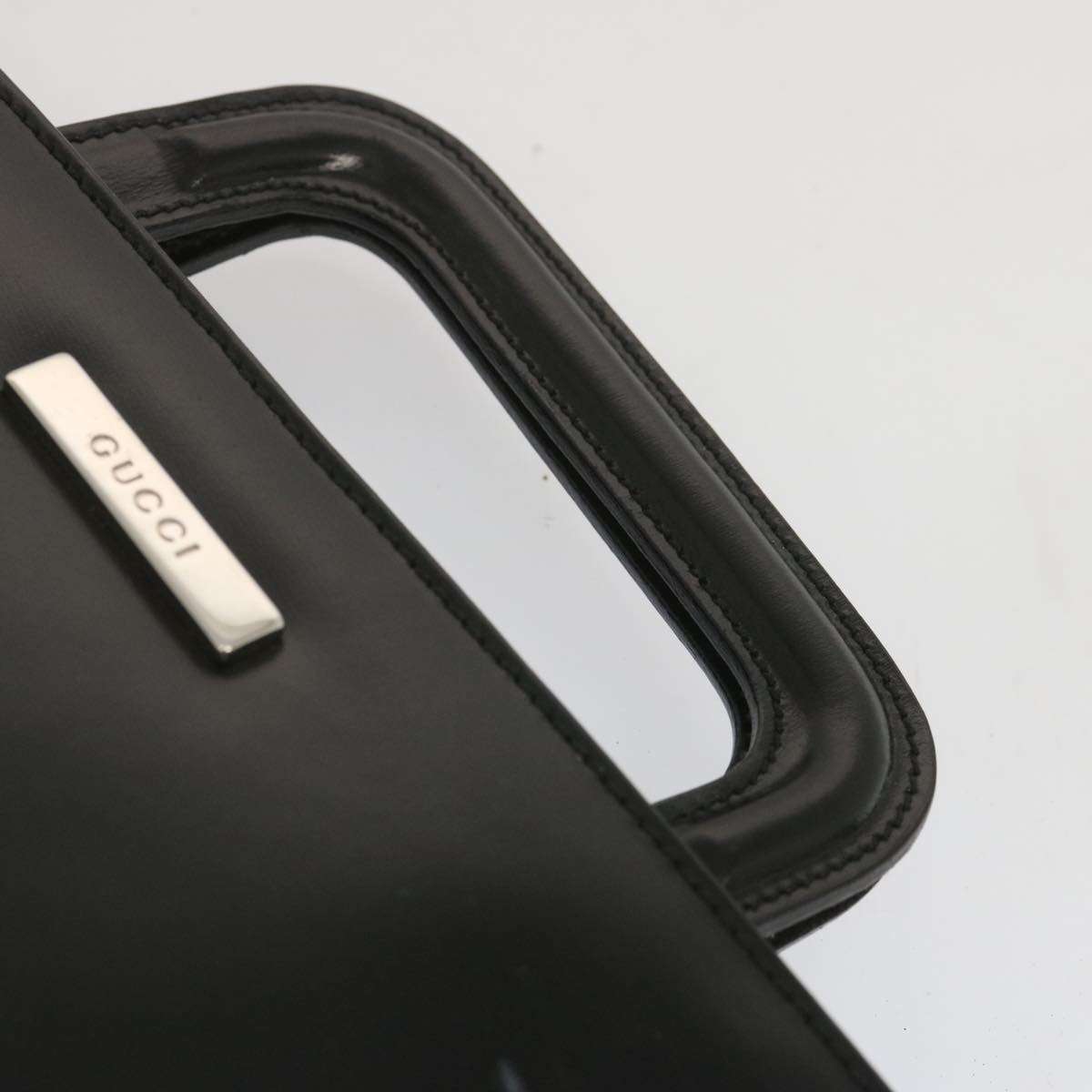 GUCCI Hand Bag Leather Black - 14