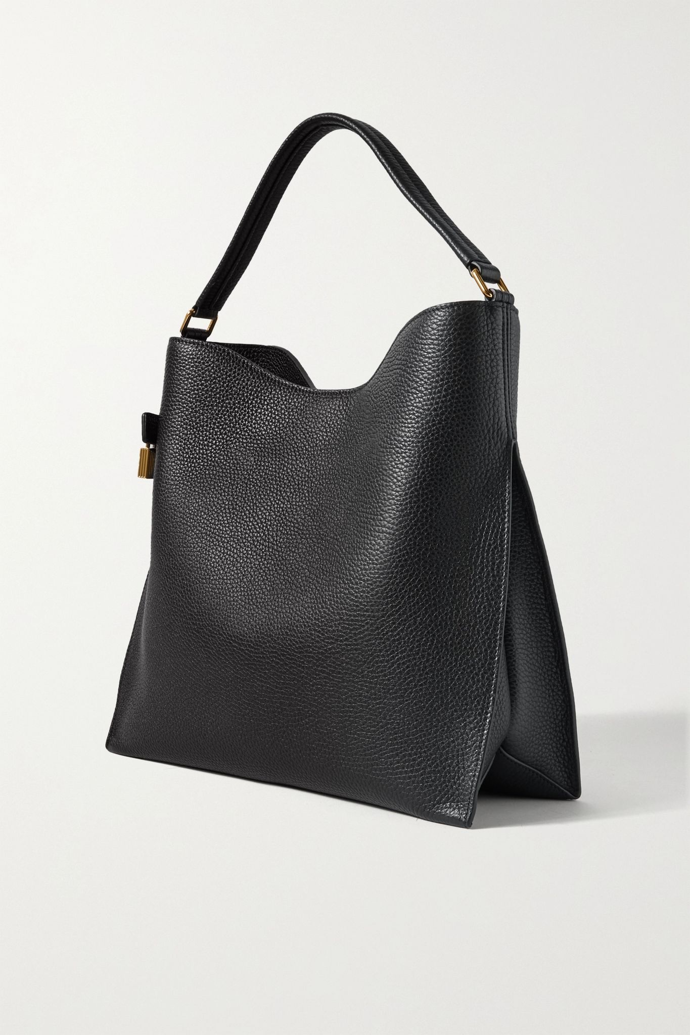 Alix textured-leather shoulder bag - 3