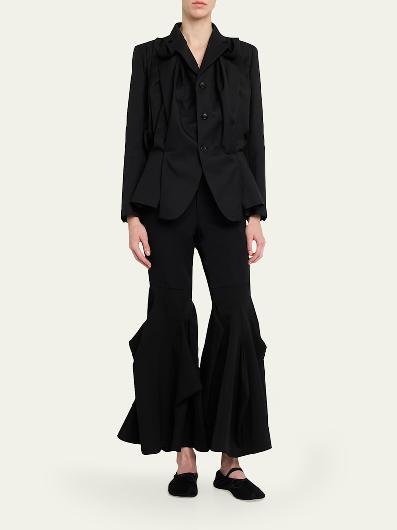Comme Des Garçons Draped Single-Breasted Blazer outlook