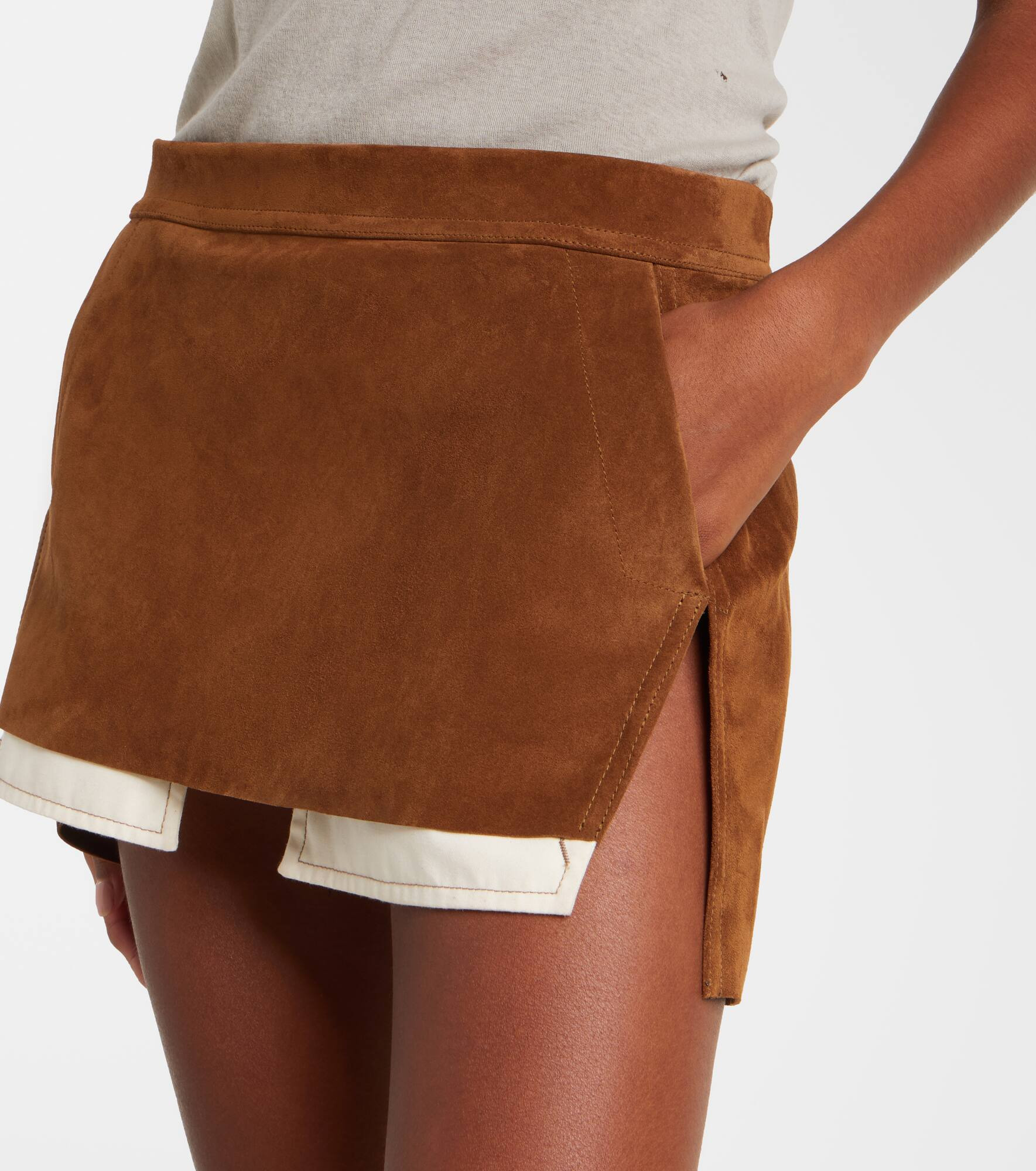 Fog suede miniskirt - 4