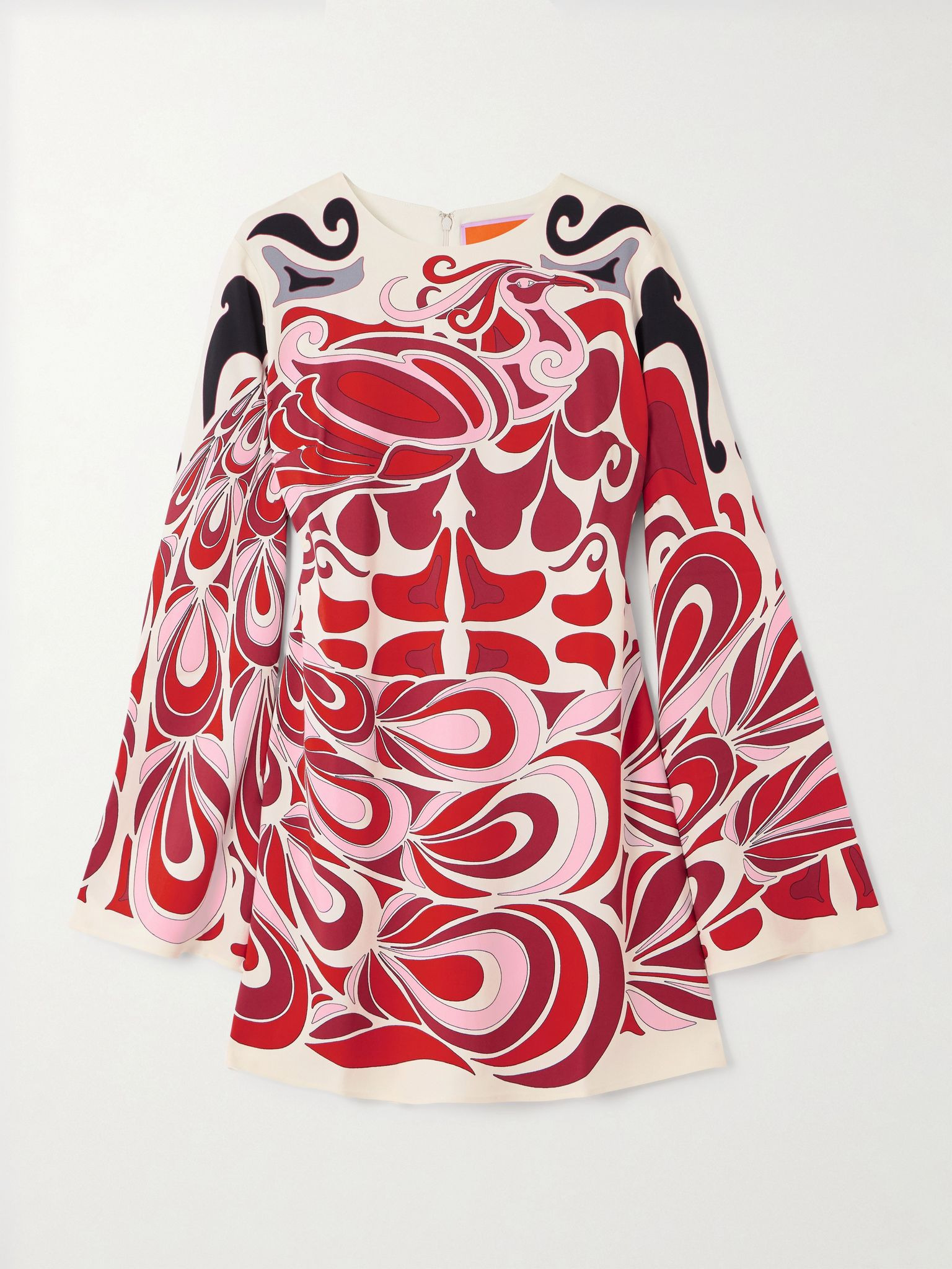 Icon Supremes printed crepe mini dress Red - 1