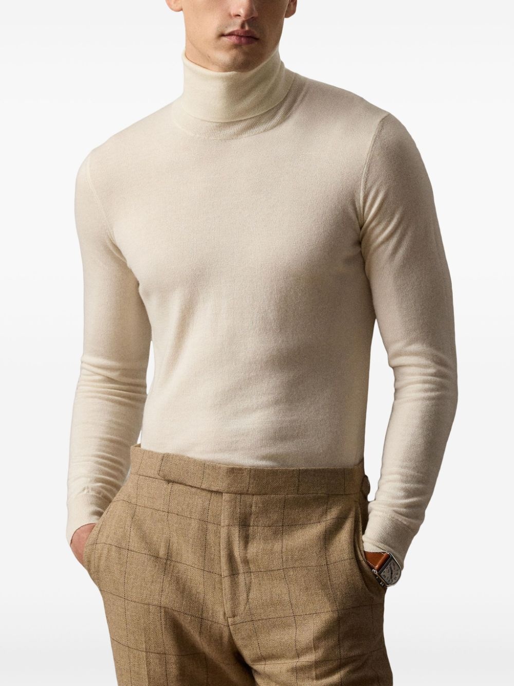 roll-neck cashmere pullover - 2