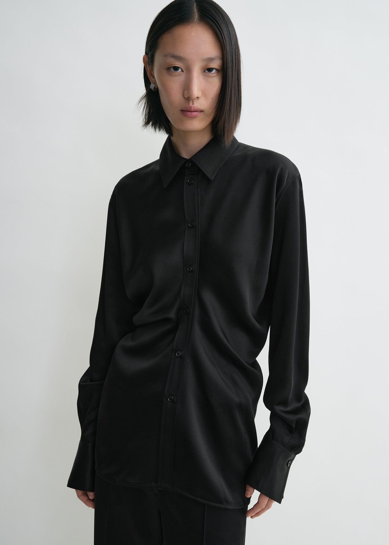 Slouch waist shirt black - 5