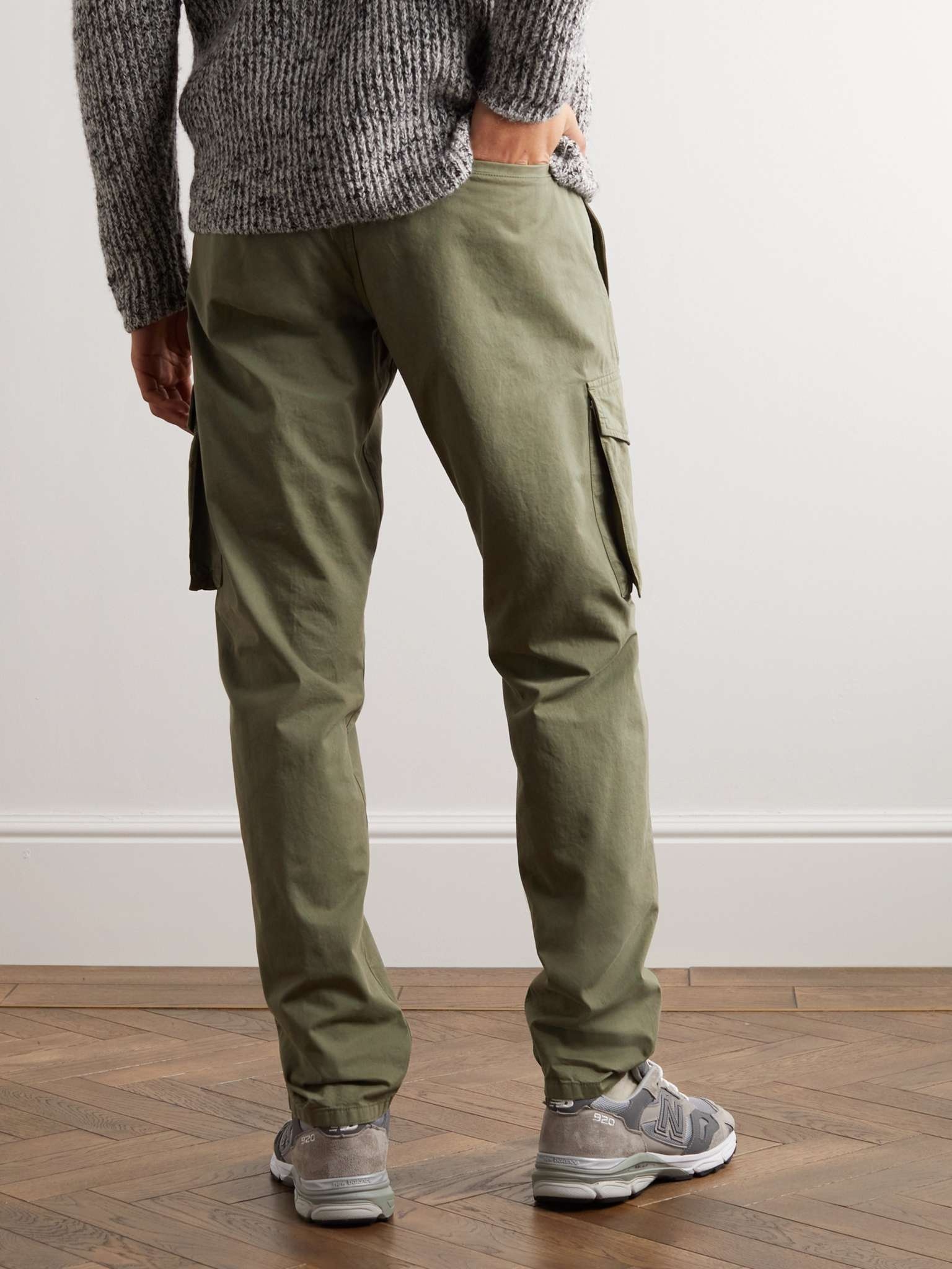 Cotton-Gabardine Tapered Trousers - 6