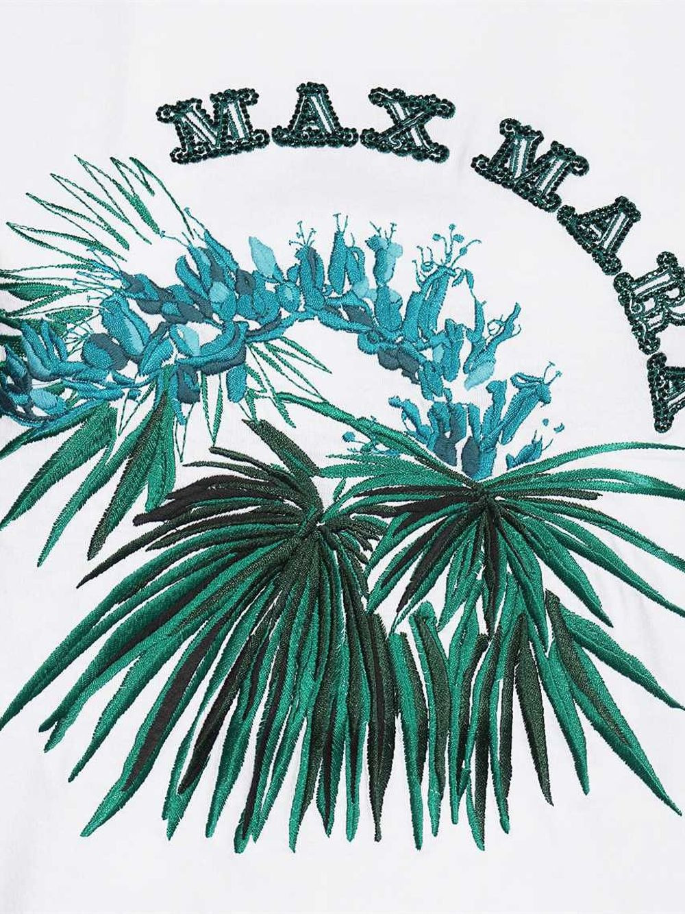 embroidered-floral cotton T-shirt - 3