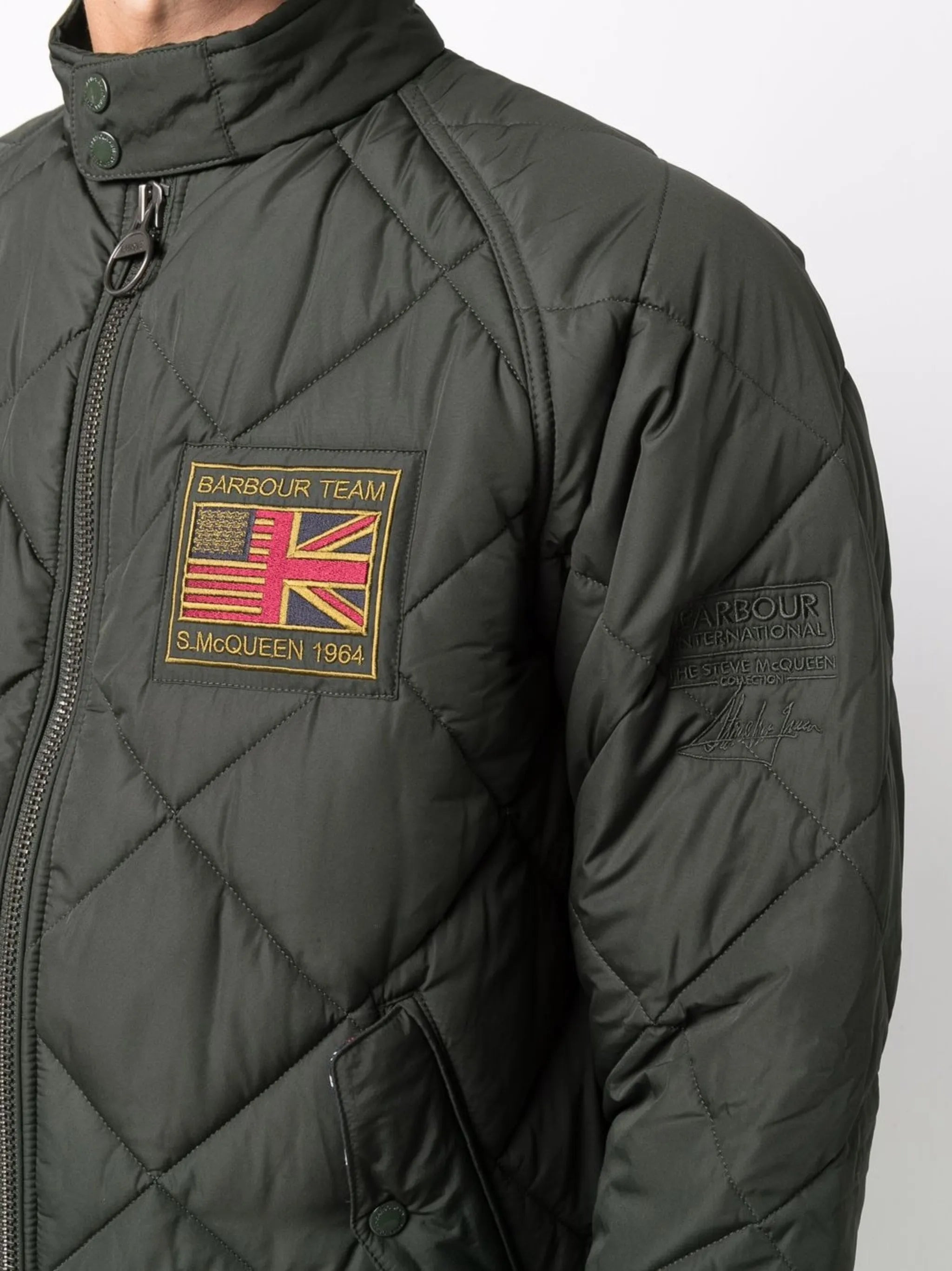 Barbour Logo-patch Zip-up Quilted Jacket - 3