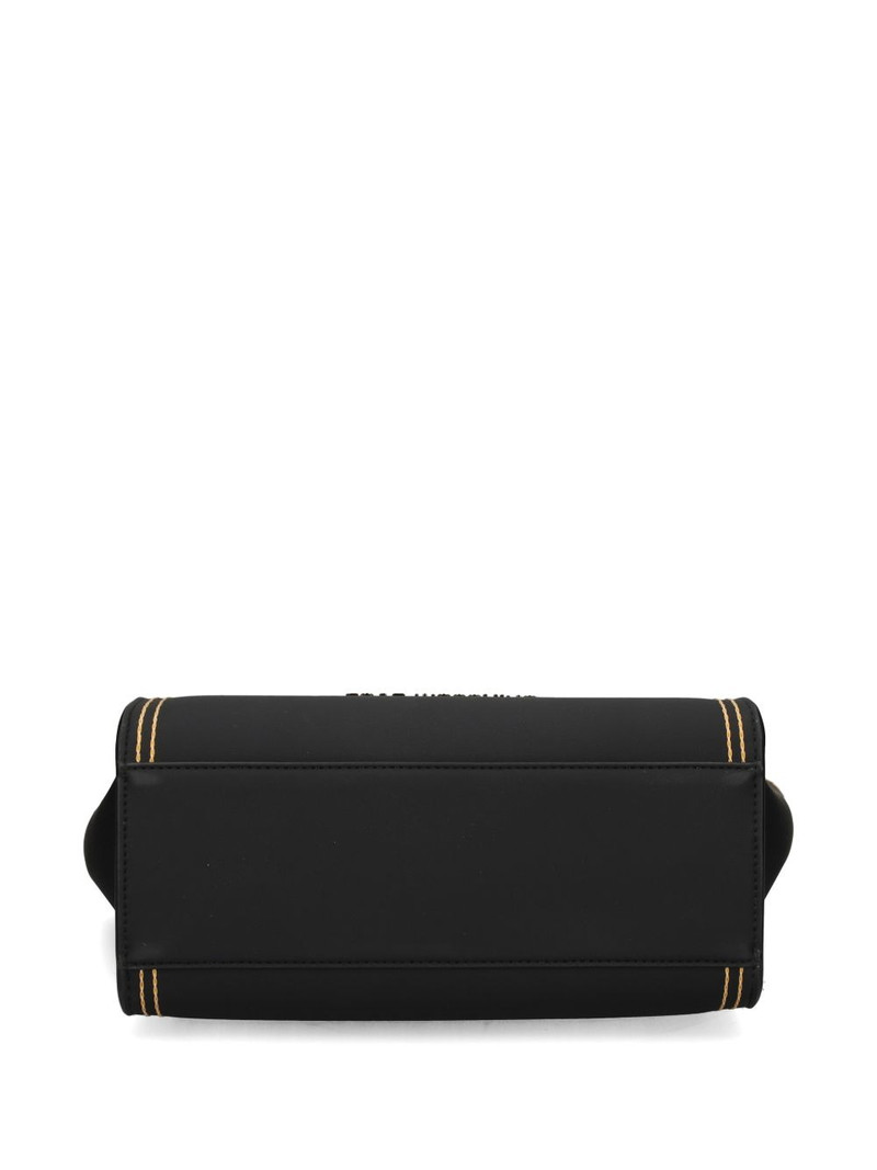 logo-plaque stitched tote bag 5