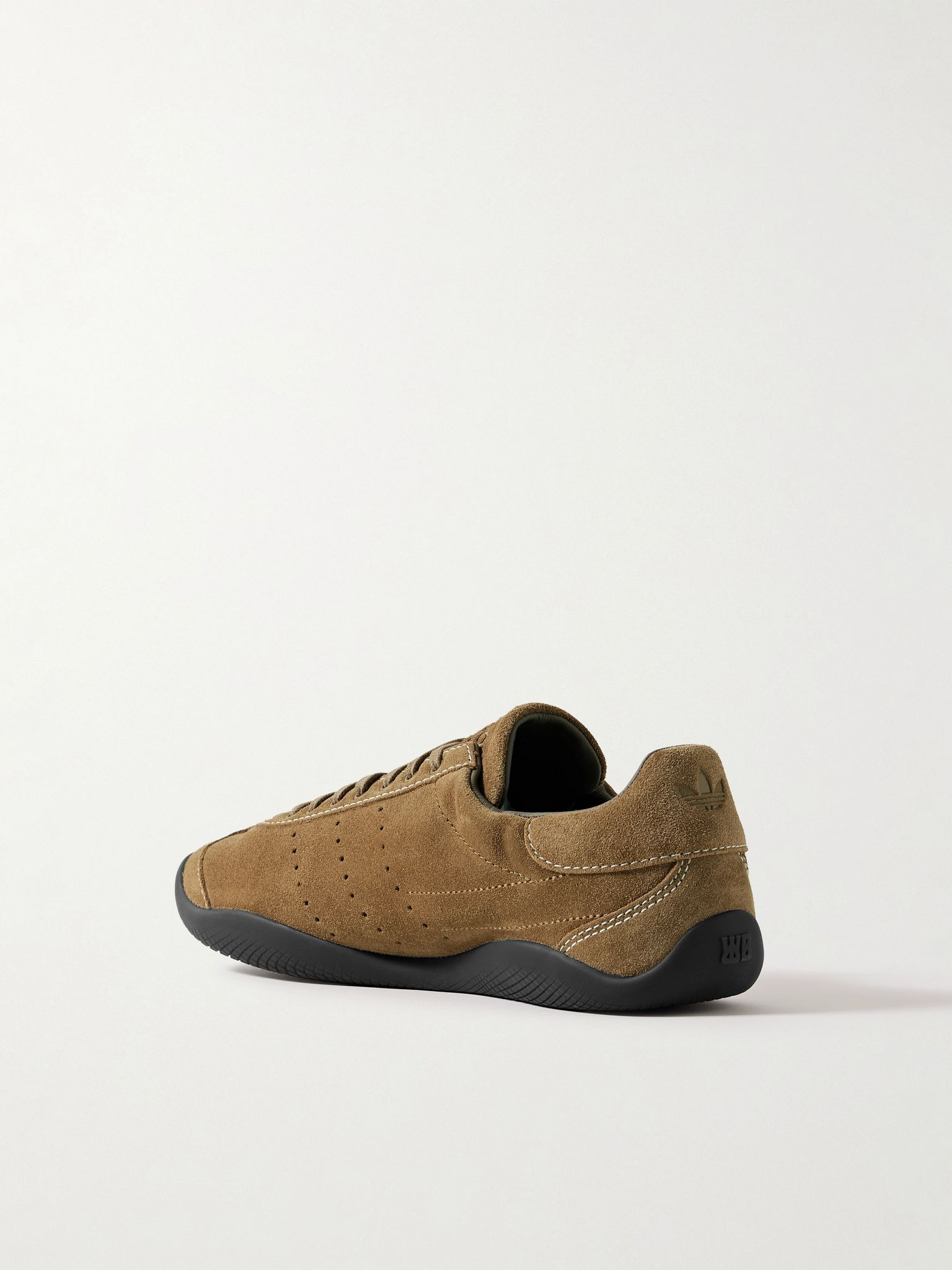 + Wales Bonner Kartintha Lo Pro Perforated Suede Sneakers Brown - 4