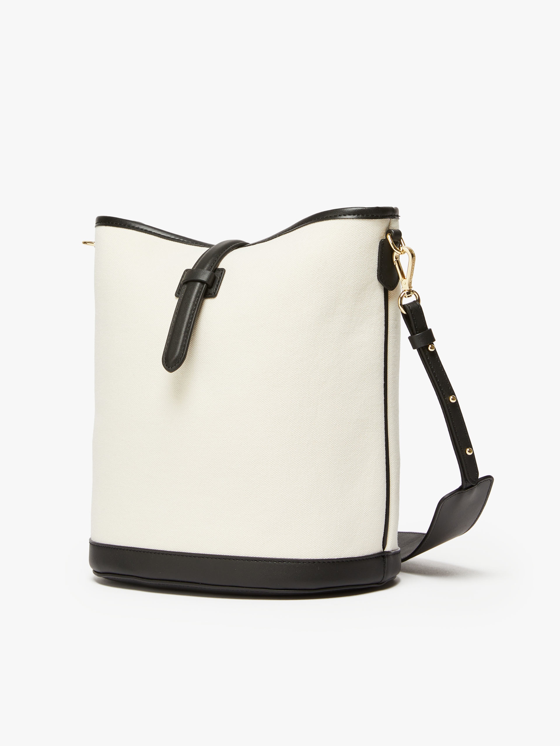 DOMIZIA1 Canvas and leather bucket bag - 2