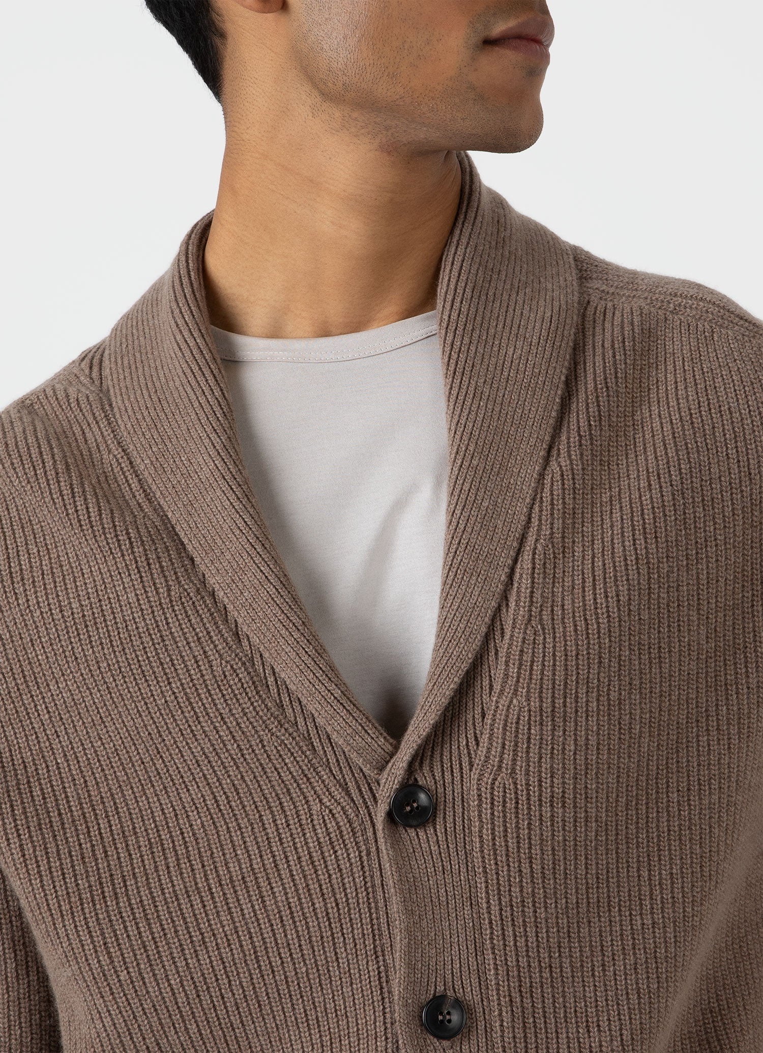 Shawl Neck Cardigan - 6