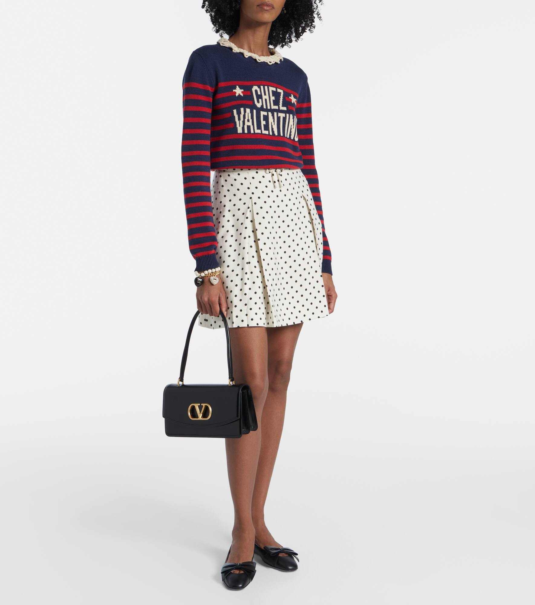 Vain Small VLogo leather shoulder bag - 5