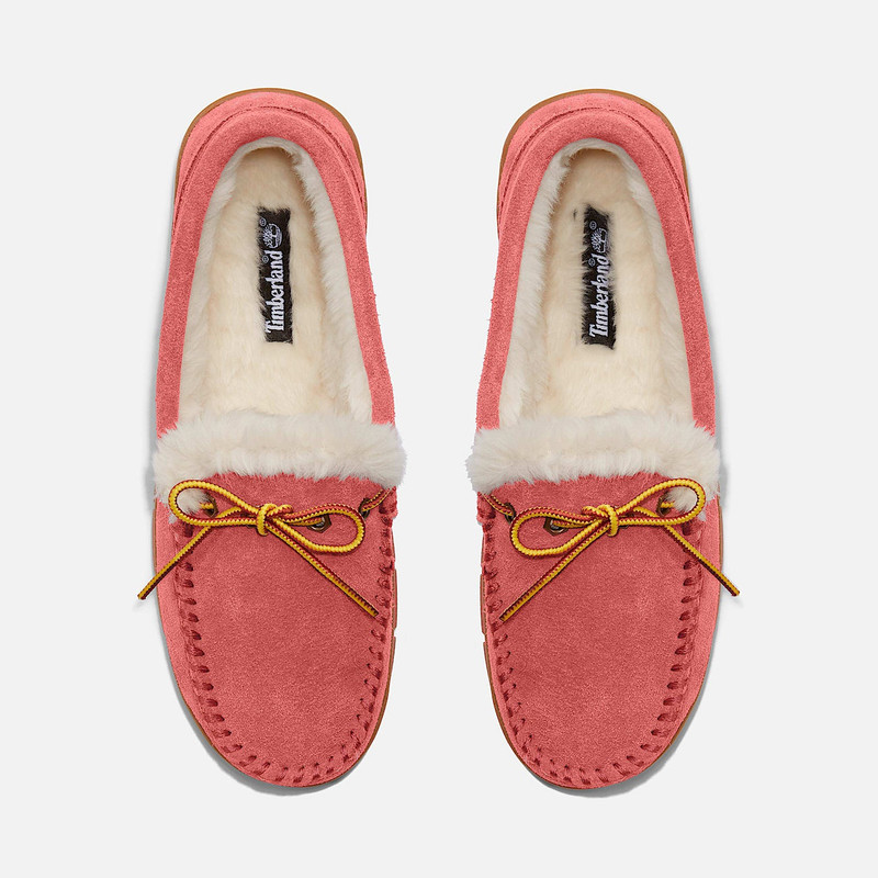 Timberland Women's Faux-Fur Tie Moccasin outlook