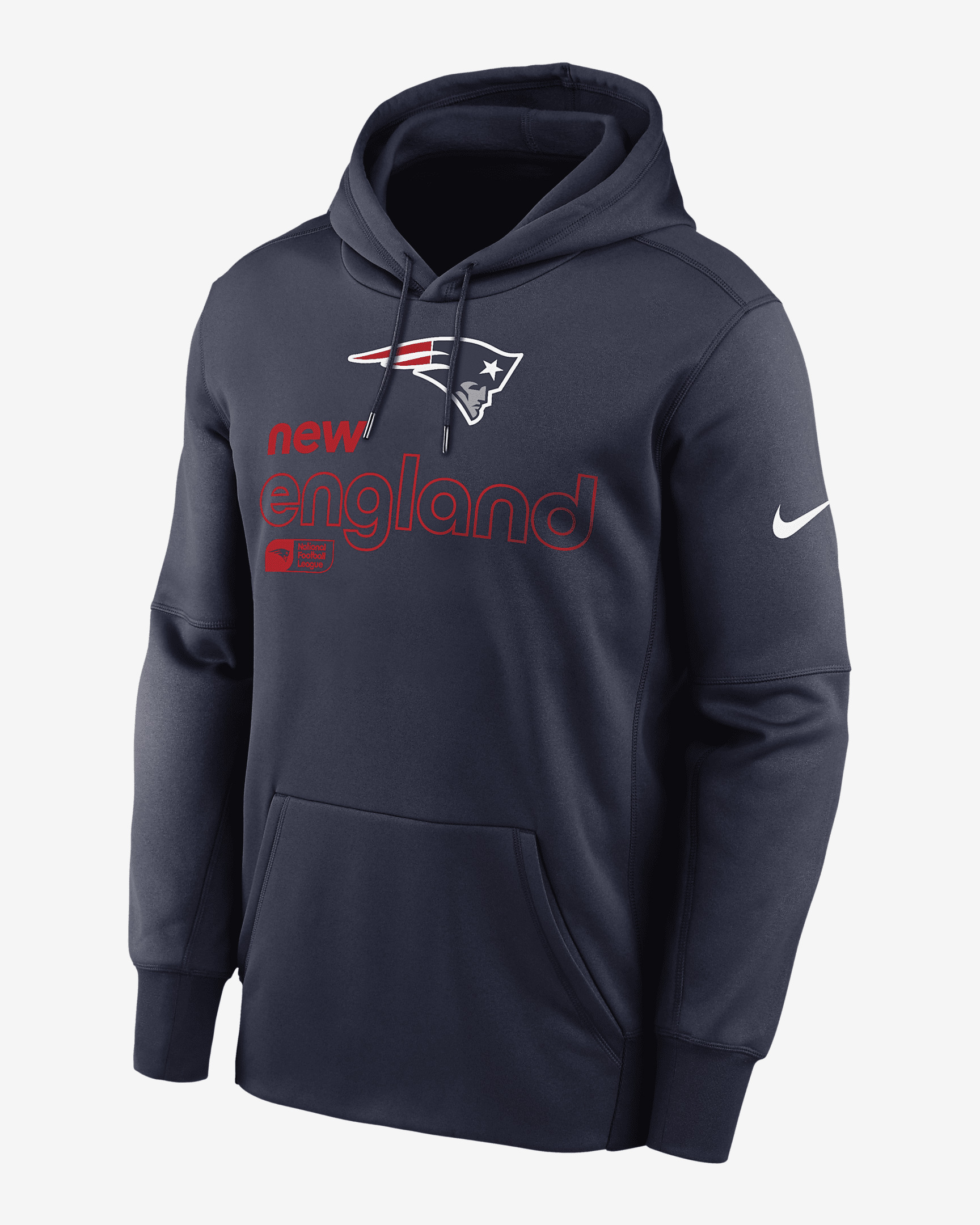 New England Patriots Men’s Nike Therma NFL Pullover Hoodie - 1