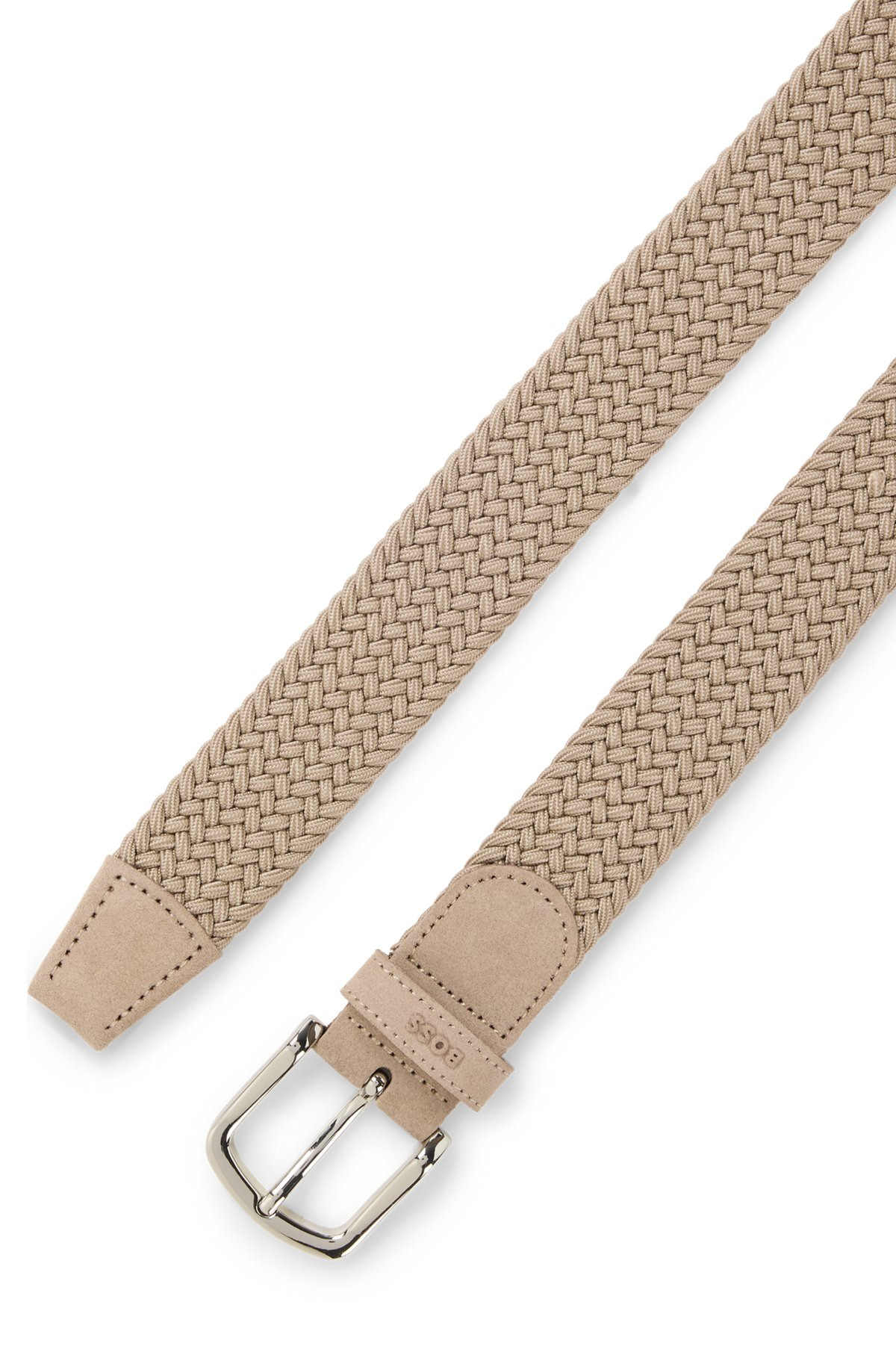 WOVEN BELT WITH LEATHER TRIMS - 3