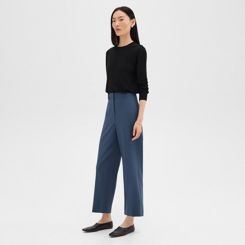 High-Waist Straight-Leg Pant in Good Wool 3