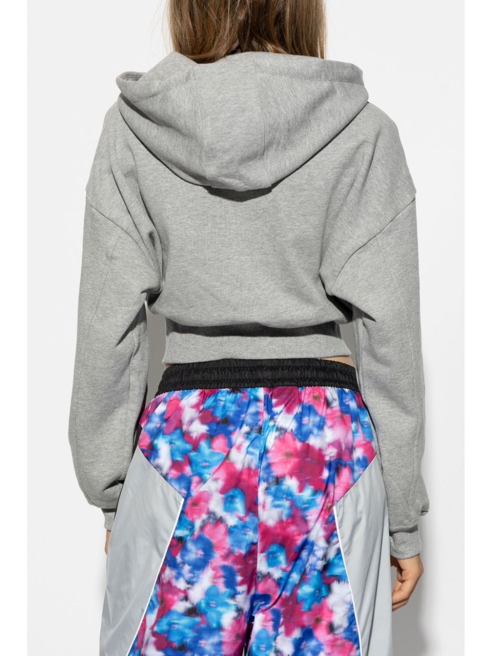 logo-print cropped hoodie - 4