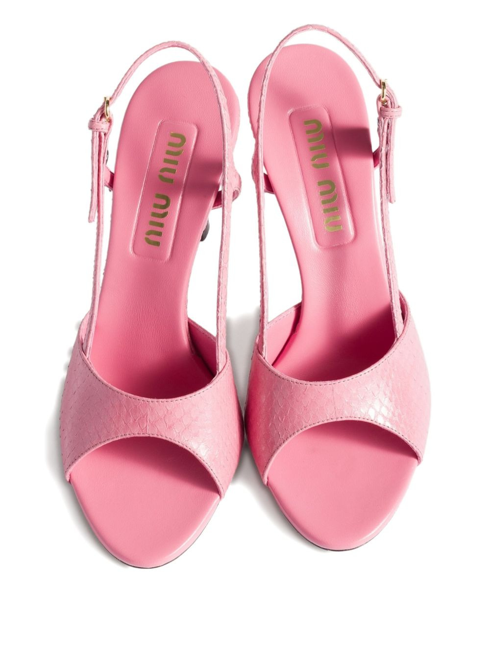 slingback leather sandals - 3
