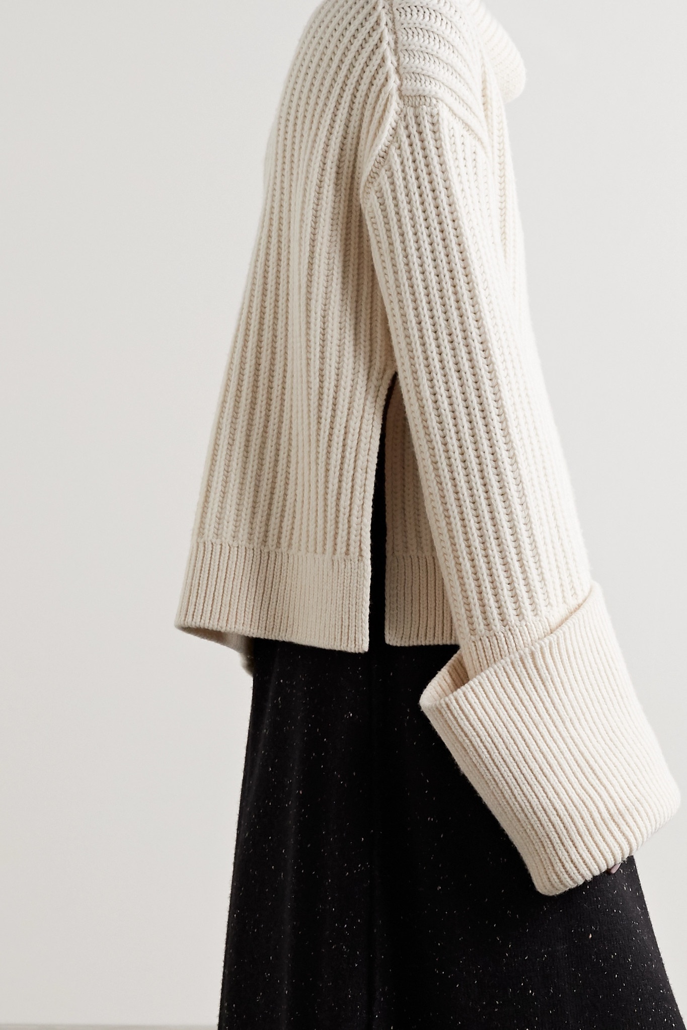 Aneke oversized ribbed wool turtleneck sweater - 3