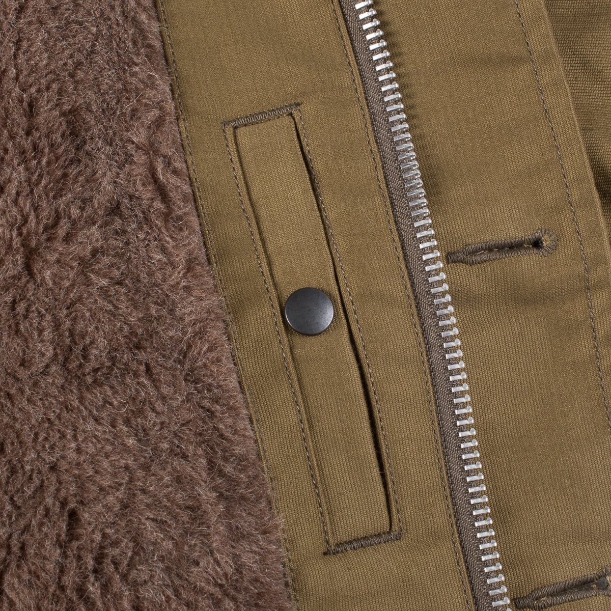 IHM-29-KHA Alpaca Lined Whipcord N1 Deck Jacket - Khaki - 10