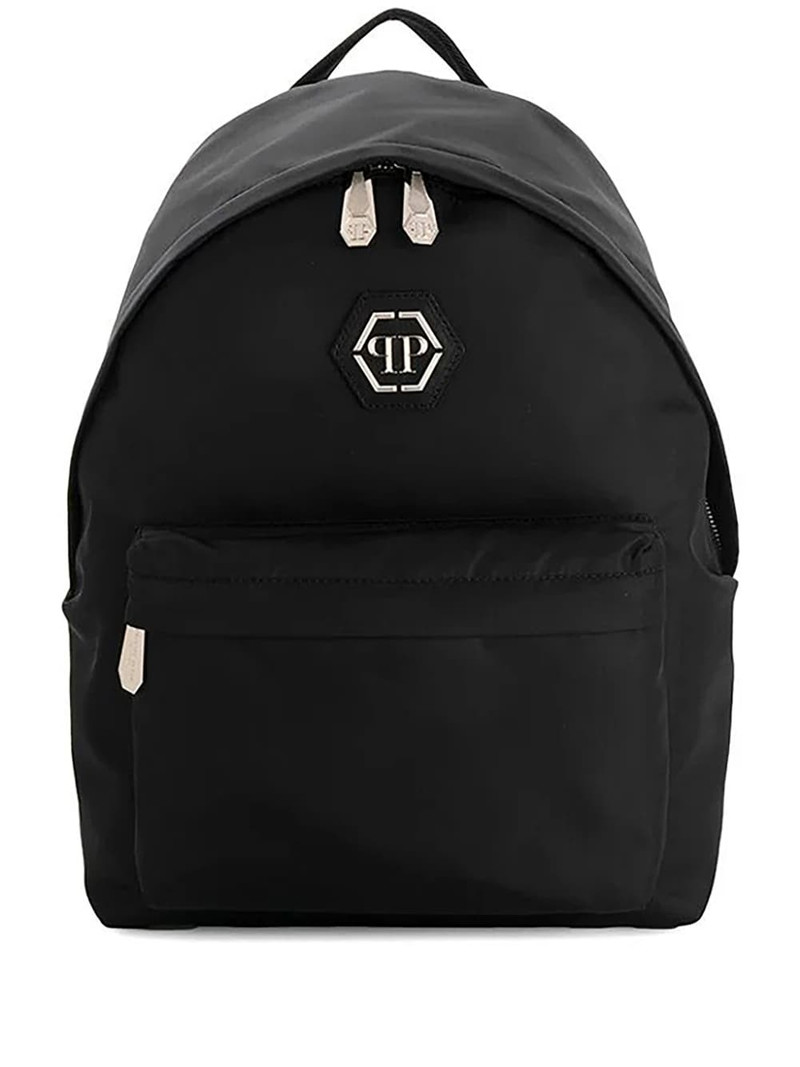 PHILIPP PLEIN logo plaque backpack outlook