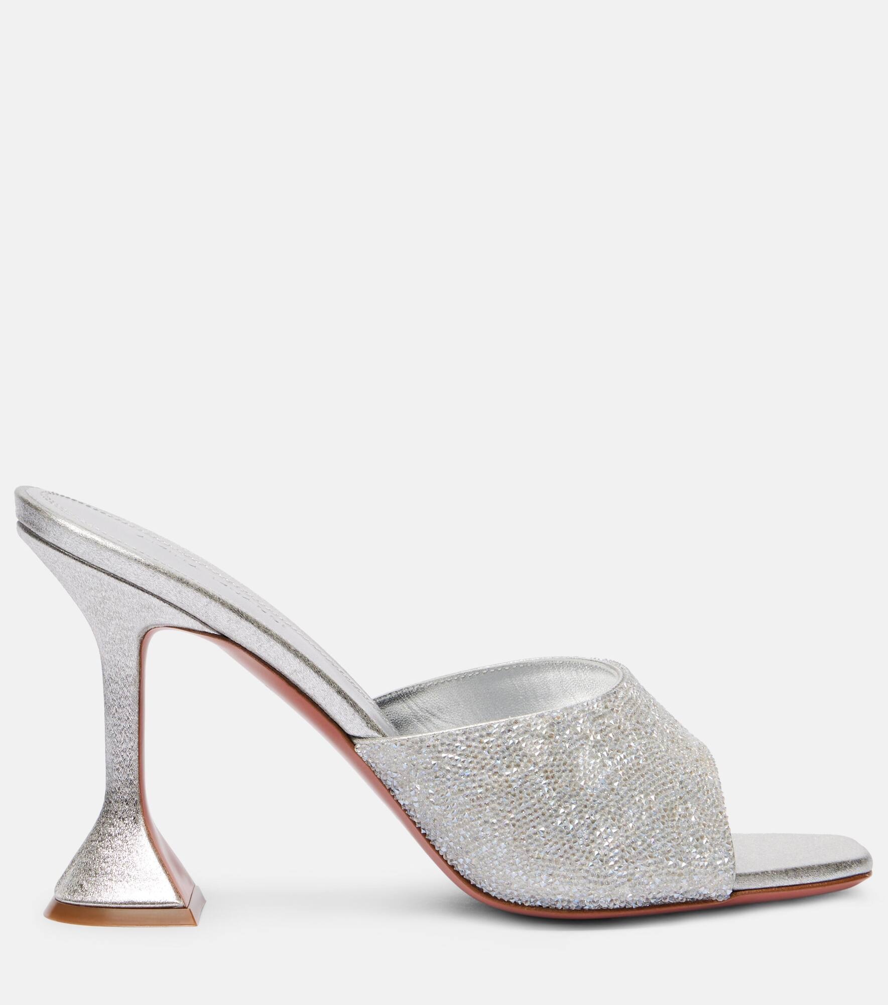 Lupita 95 embellished leather mules - 4