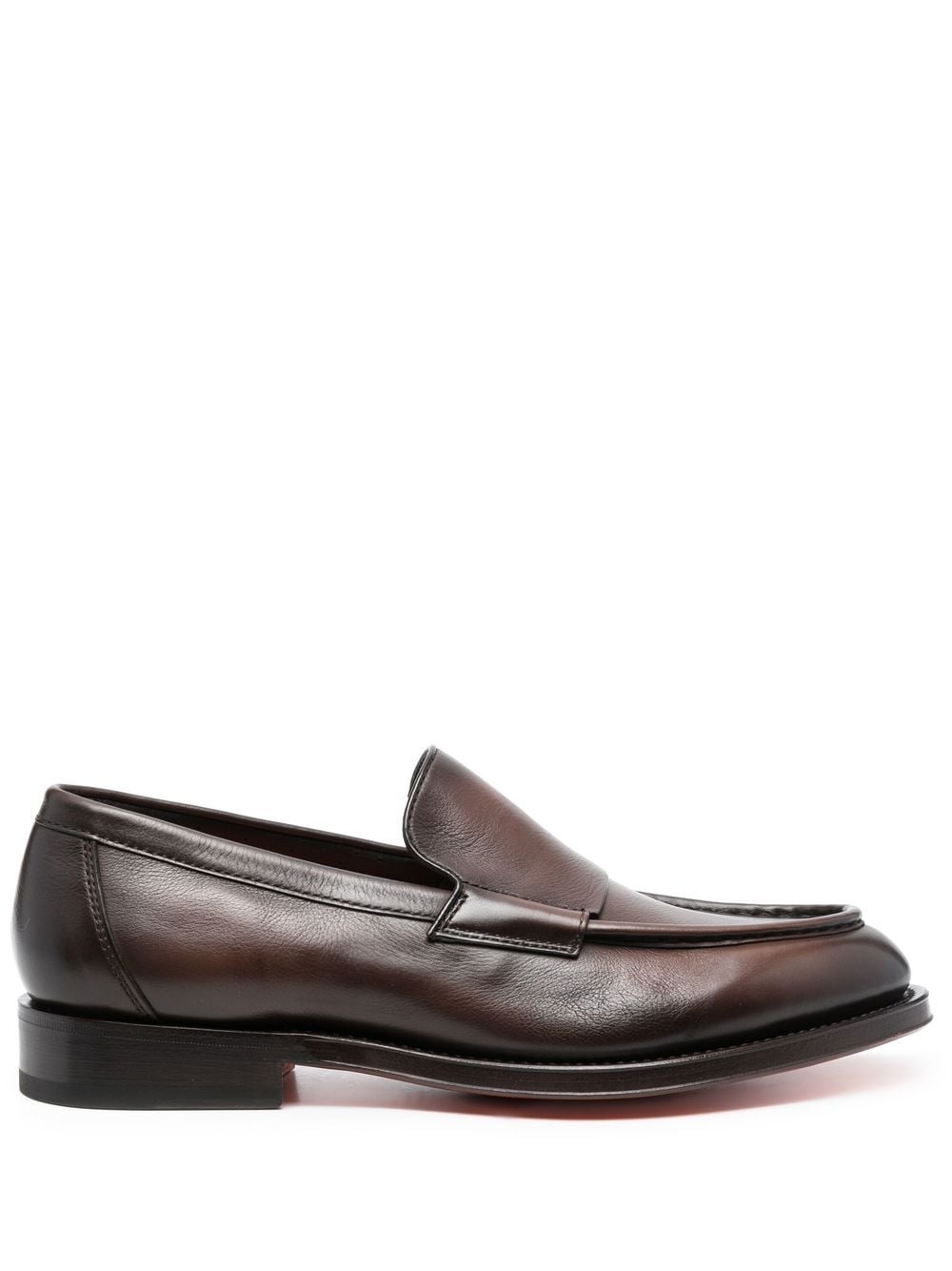 slip-on leather loafers - 1