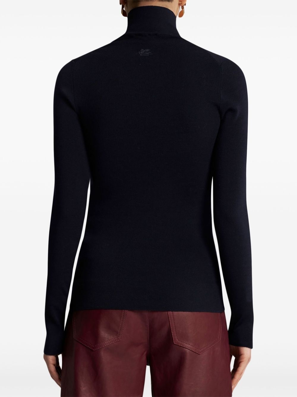 high-neck wool jumper - 4