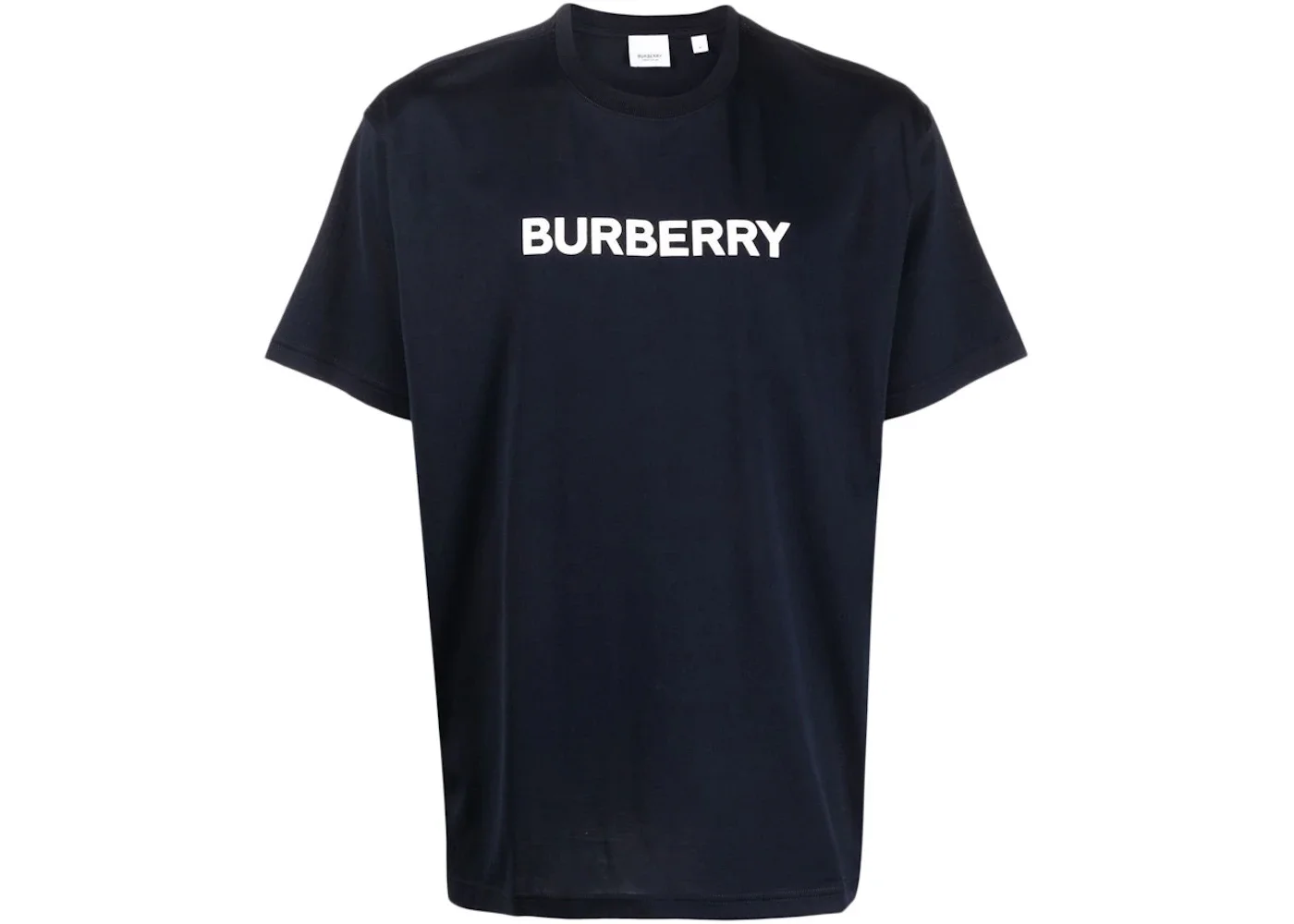 Burberry Logo Print Cotton Oversized T-Shirt Black/Blue/White - 1