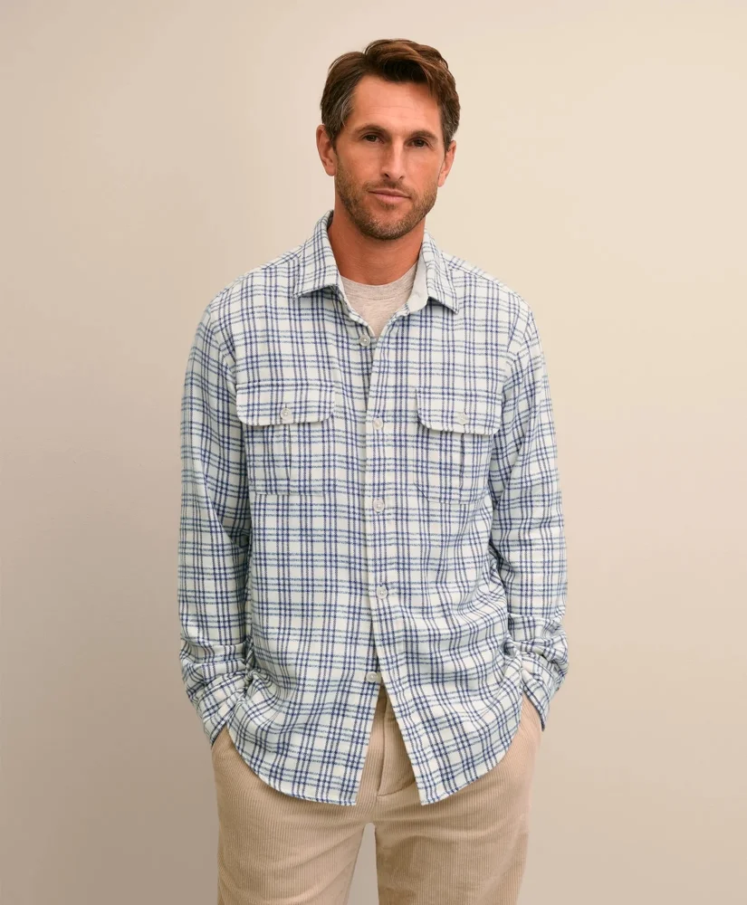 Cotton Flannel Shirt Jacket - 1