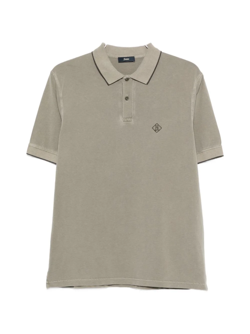 logo-embroidered polo shirt - 1