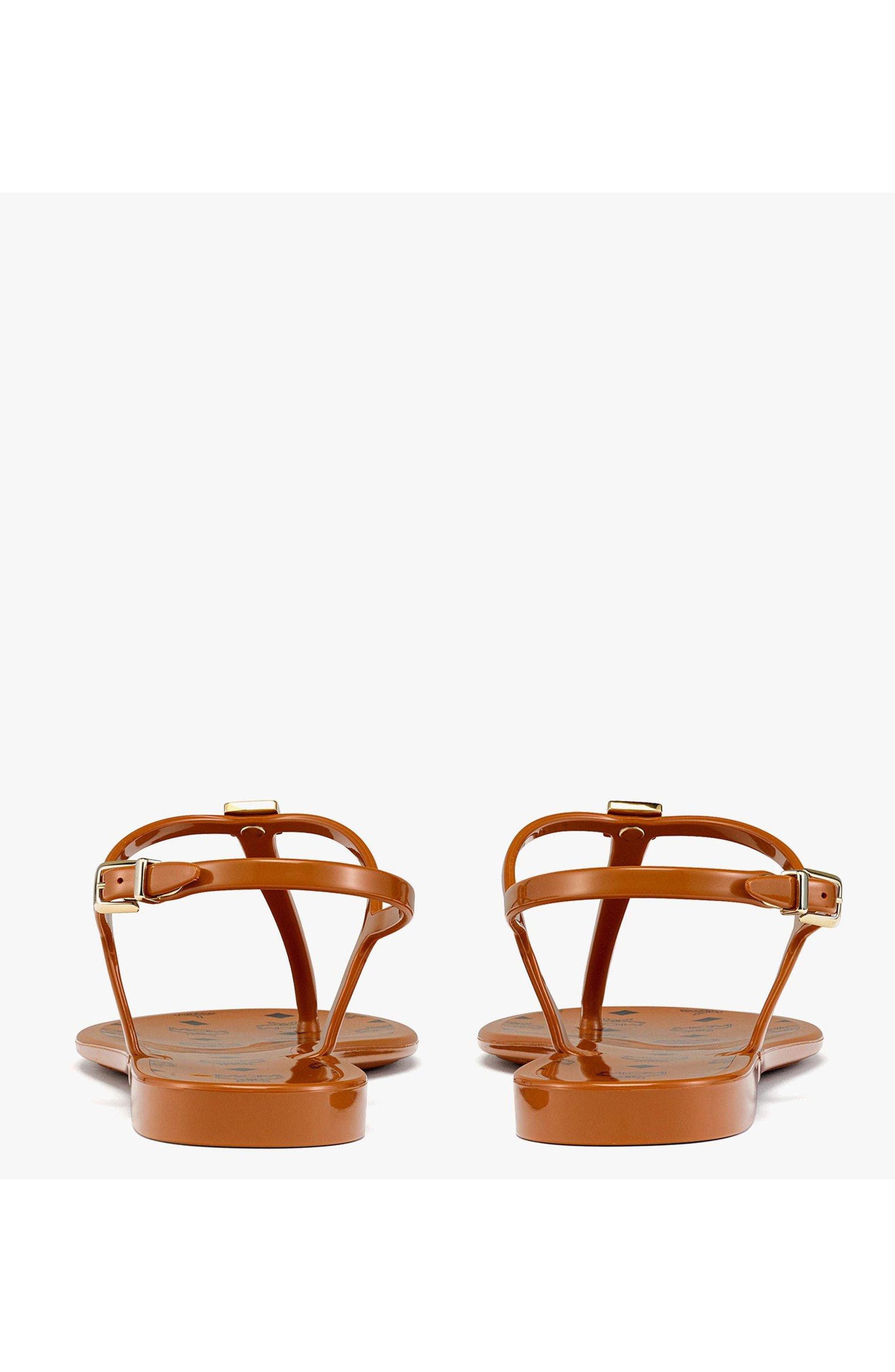 MCM Monogram Jelly Sandals in Cognac at Nordstrom - 3