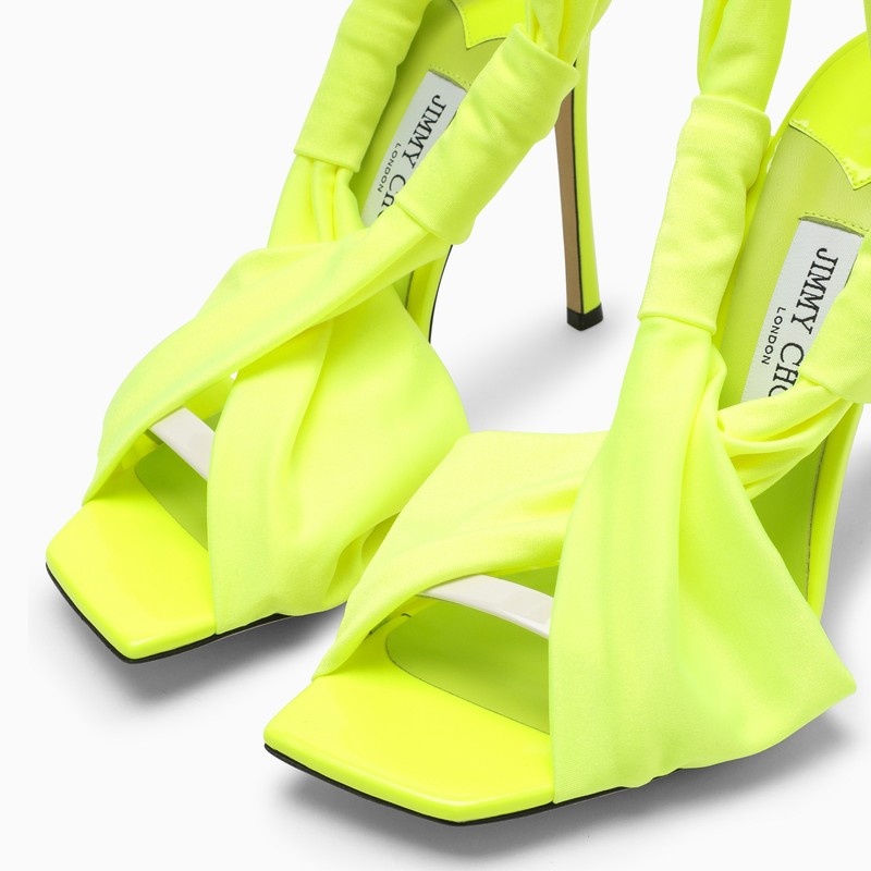 Jimmy Choo Neoma 11 Neon Yellow Sandal Women - 5