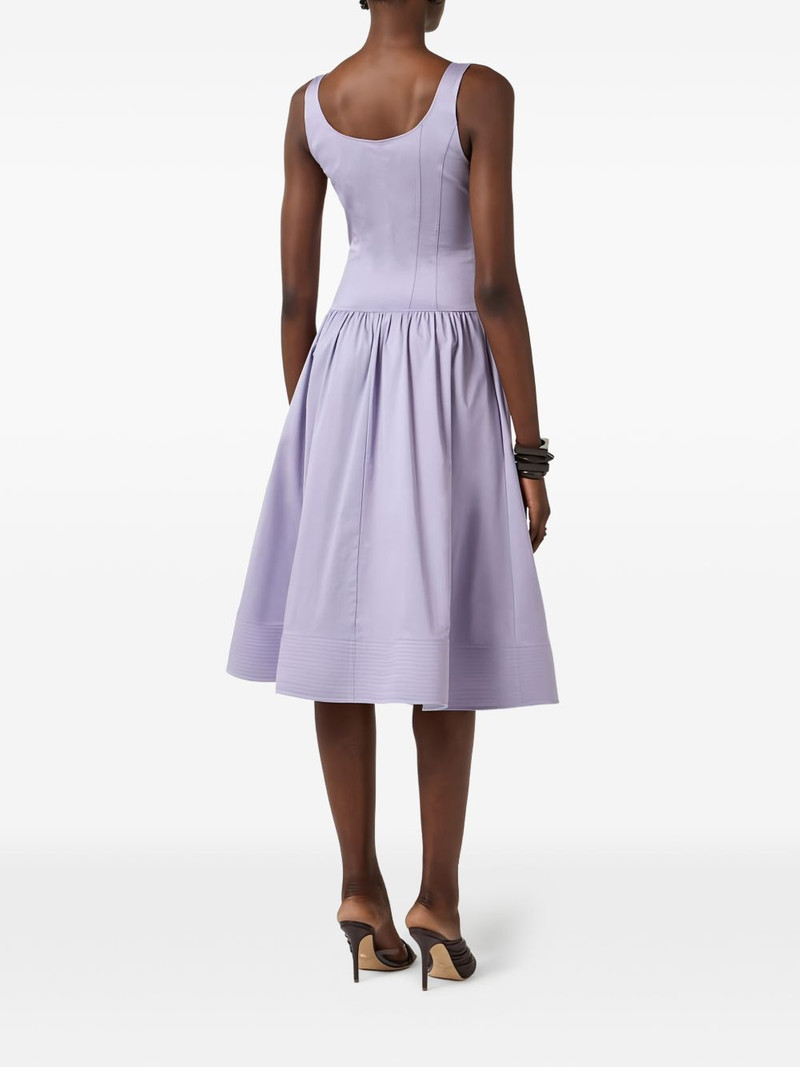 gathered midi dress 3