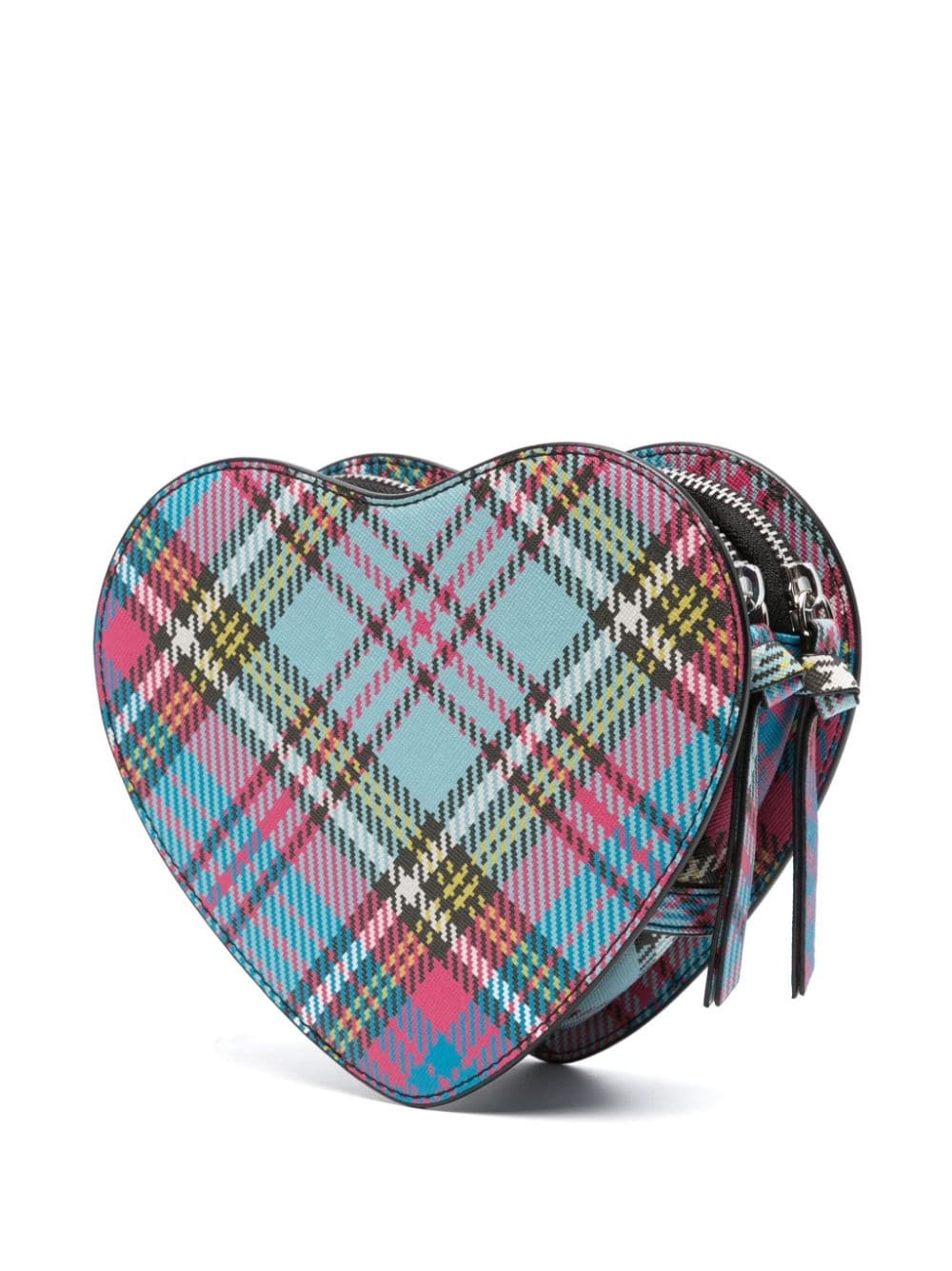 Vivienne Westwood Leather Heart Crossbody Bag Pink
