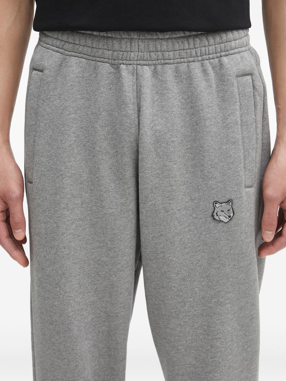 fox-embroidered joggers - 5