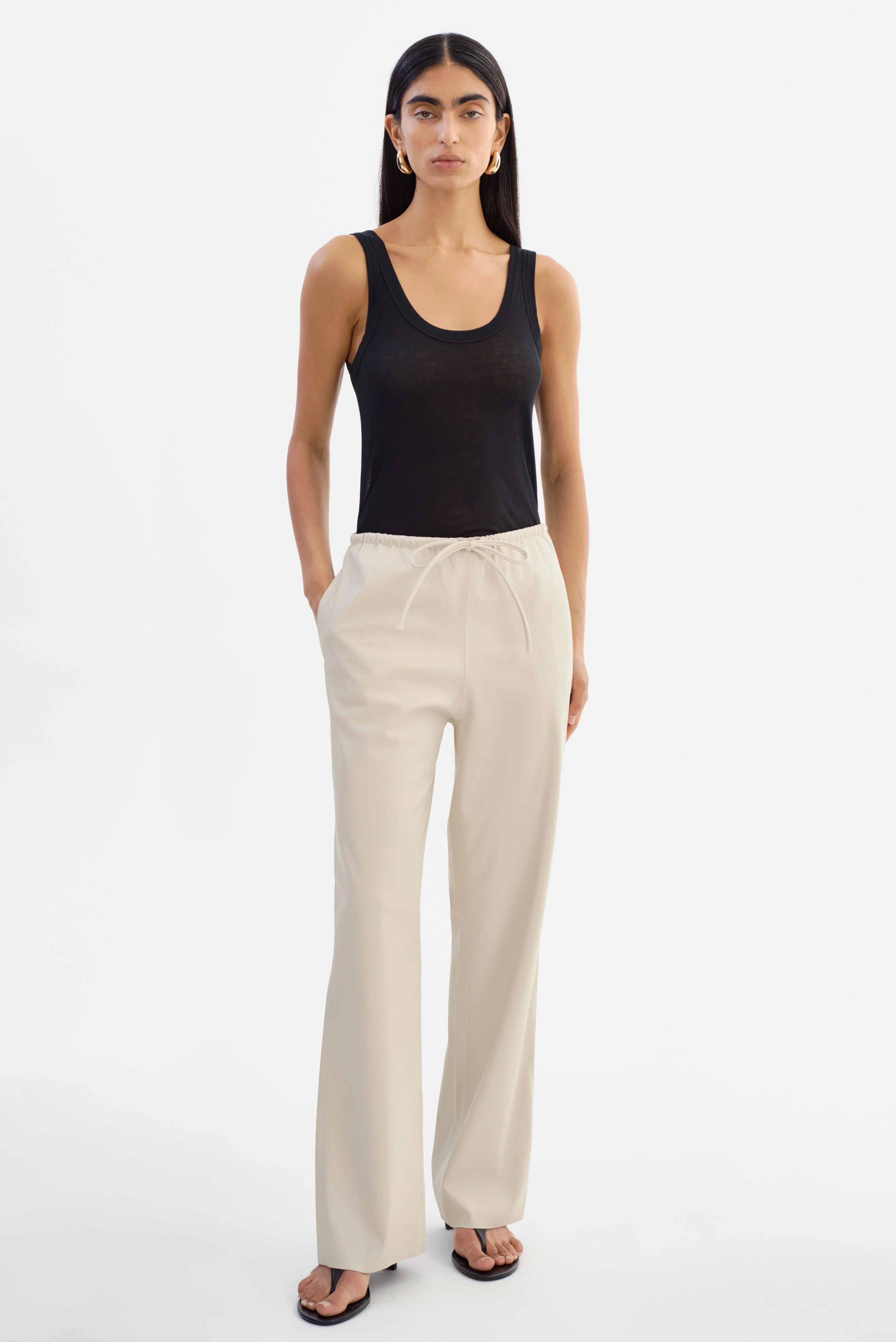 FAITH | Faux Leather Relaxed Pants - 1