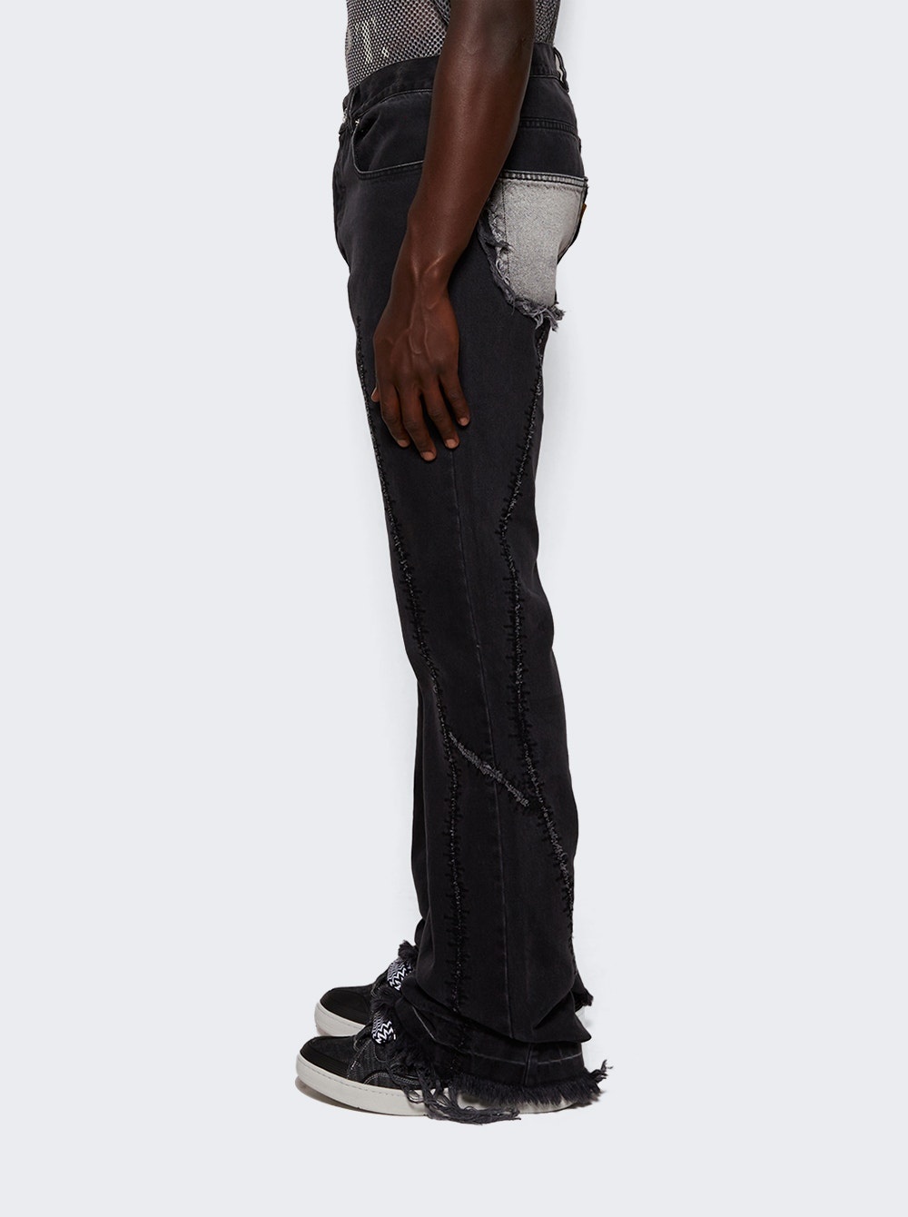 Yorke Flare Jeans Washed Black - 4