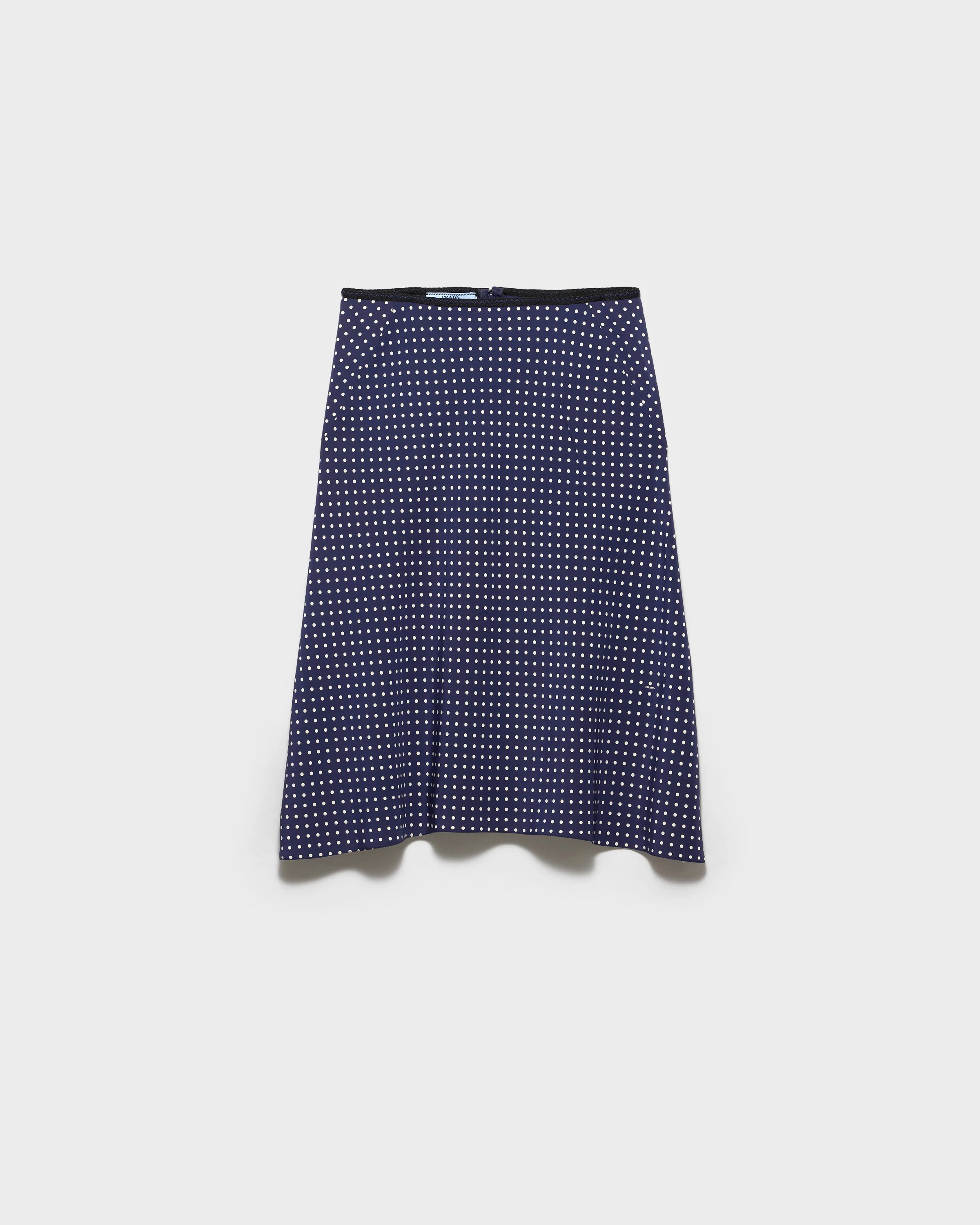 Polka-dot marocain skirt - 1