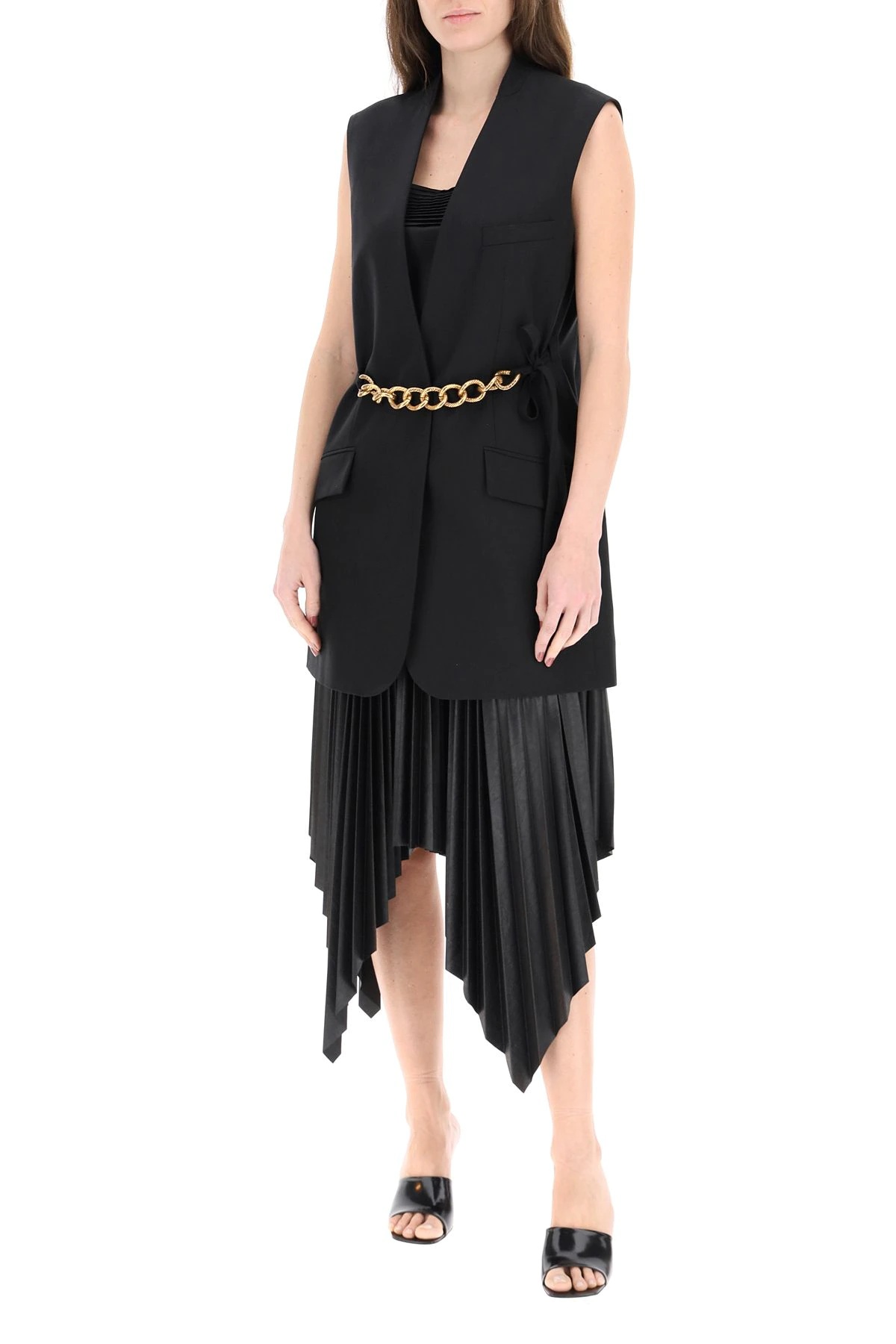 ASYMMETRIC PLEATED SKIRT - 2