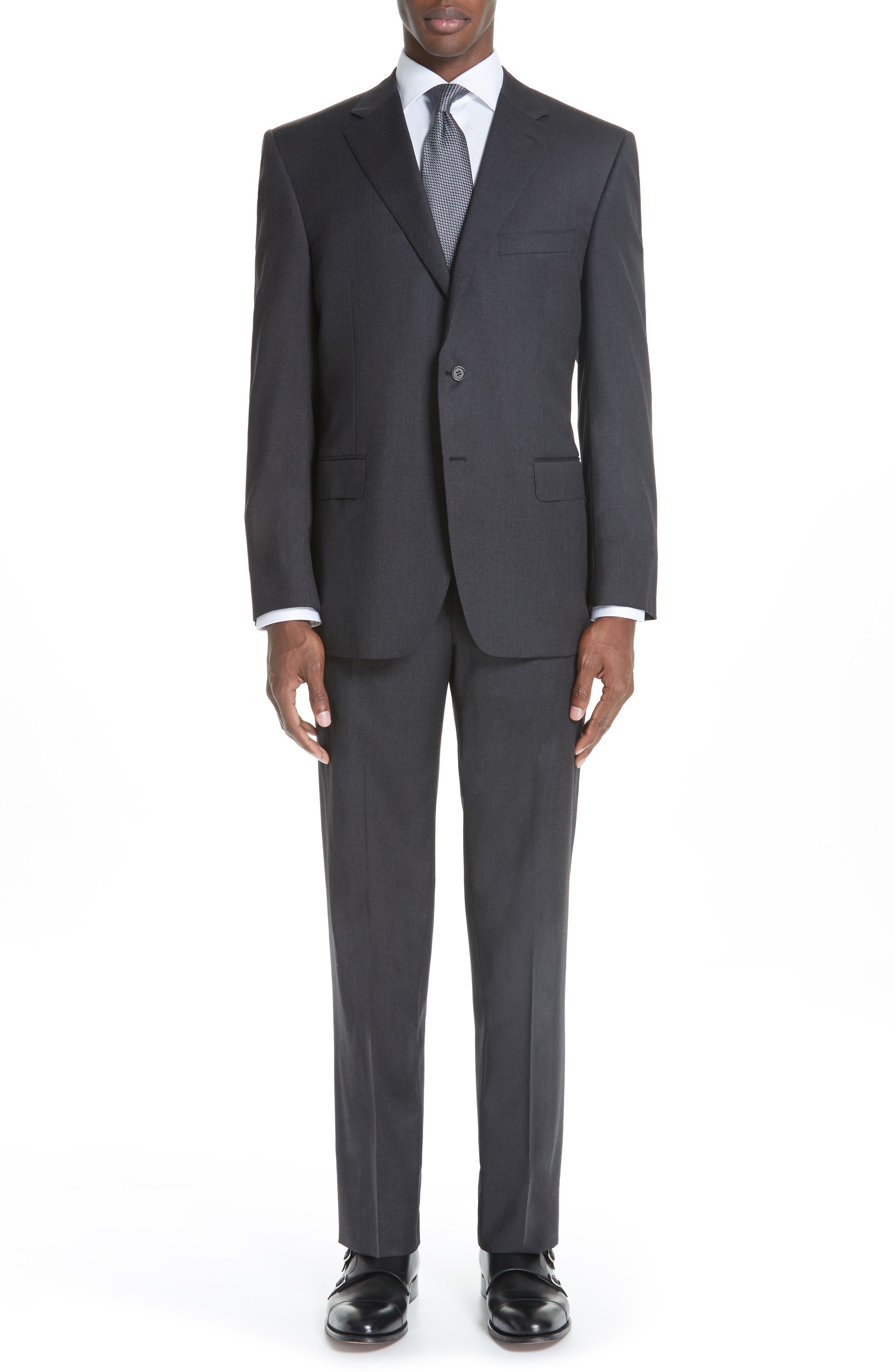 Classic Fit Wool Suit - 1