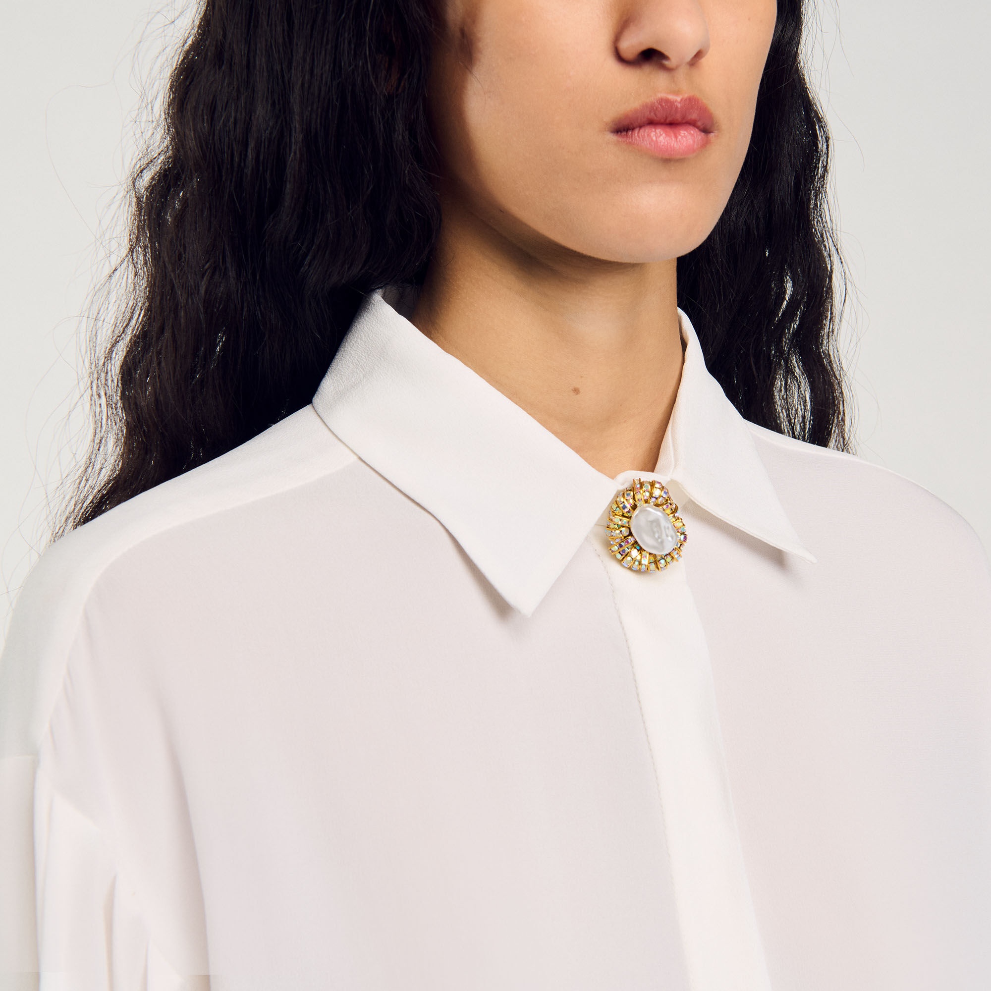 FLOATY SILK SHIRT - 4