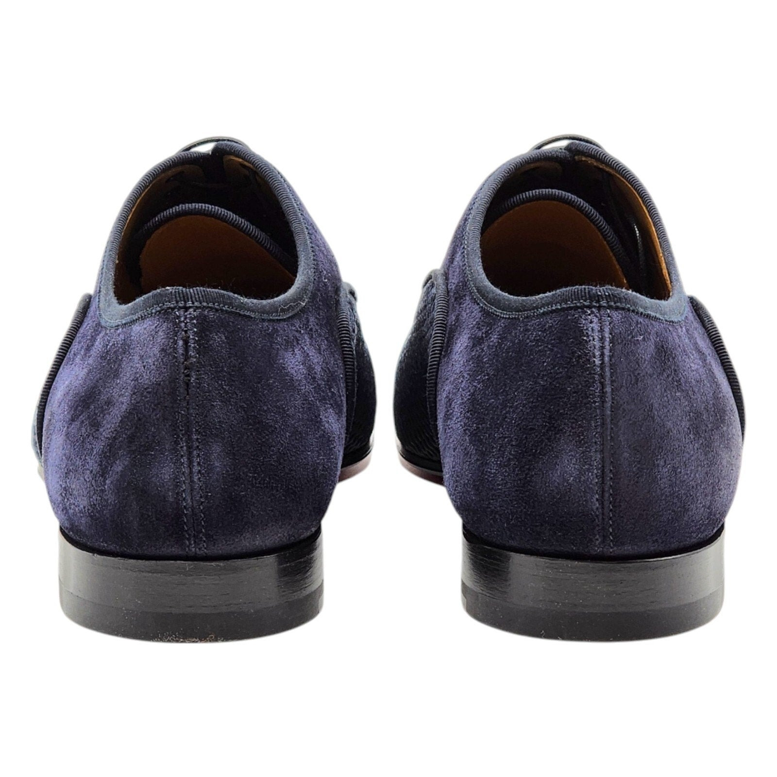 Christian Louboutin Greggo Leather and Suede Oxford Shoes in Blue EU 43 US 10 - 5