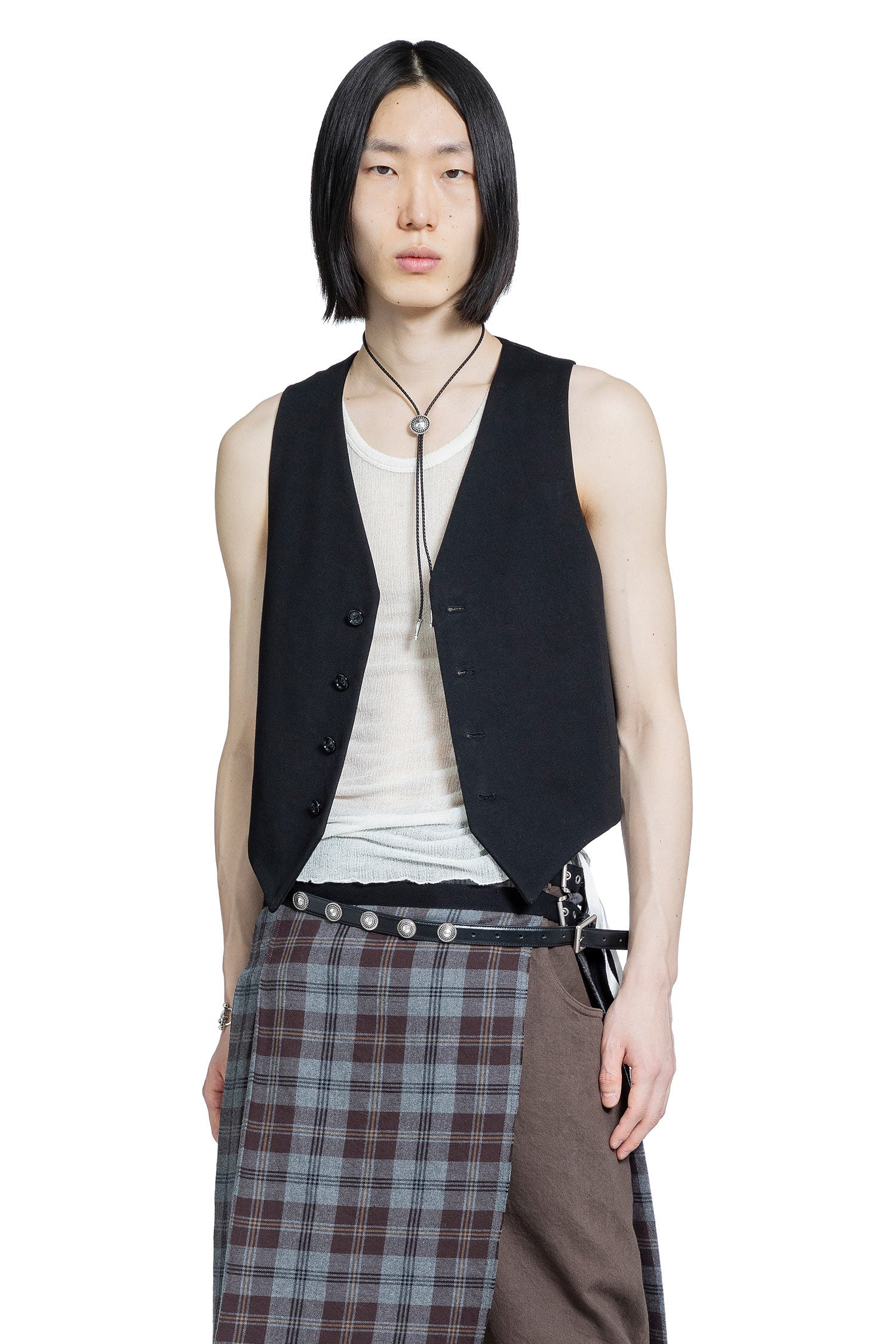 Boris Wrinkled Cropped Tank Top - 4