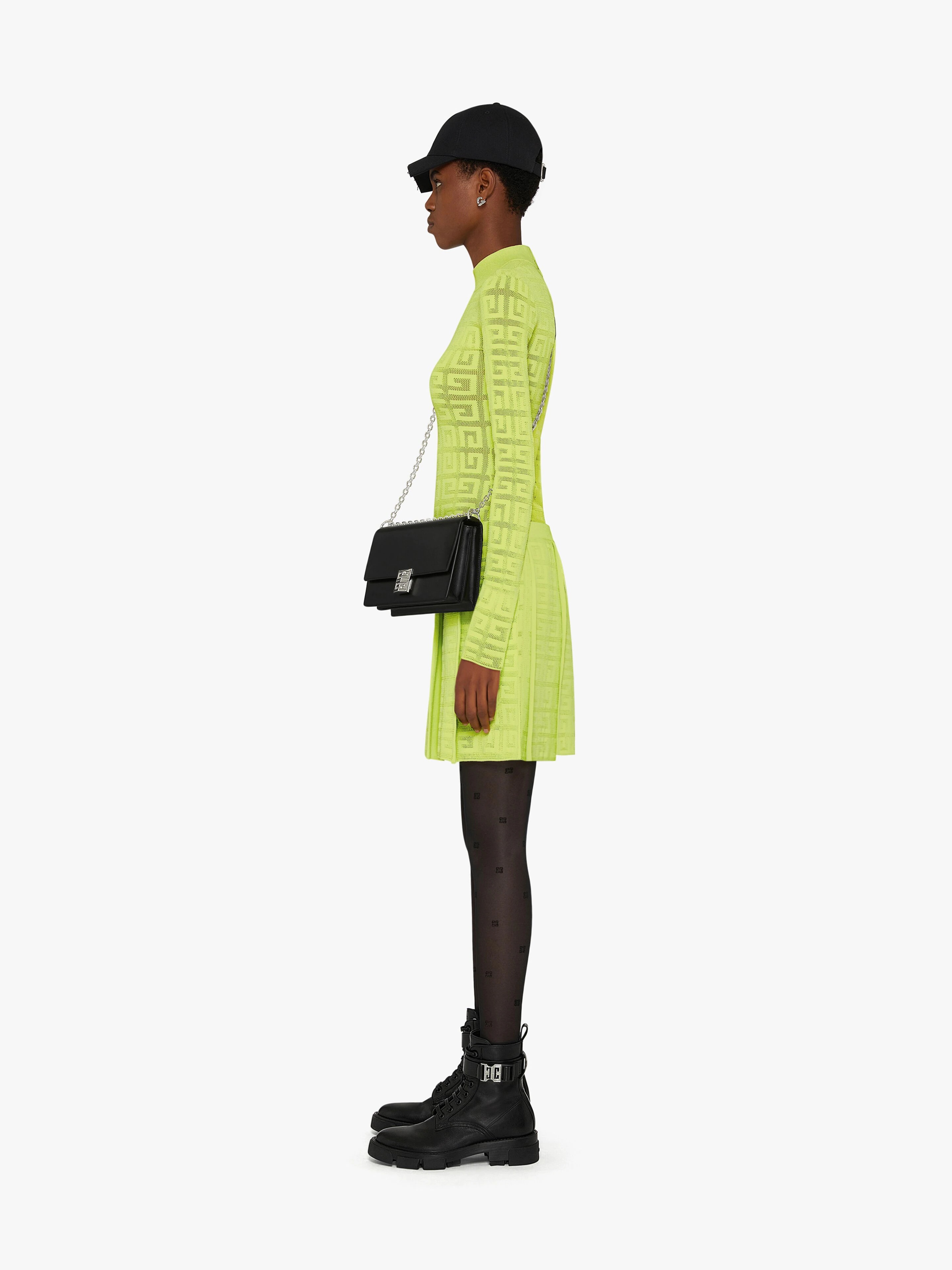 PLEATED SKIRT IN 4G JACQUARD - 3