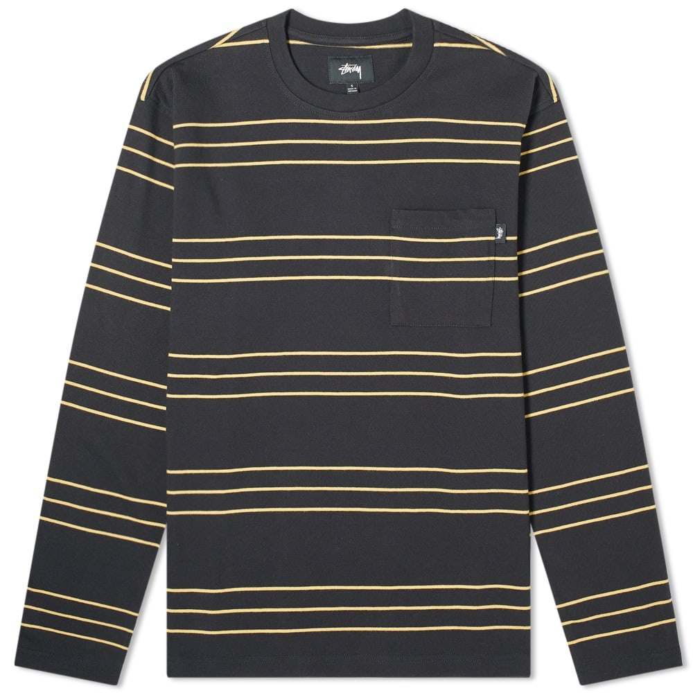 Stussy Long Sleeve Trinity Stripe Tee - 1