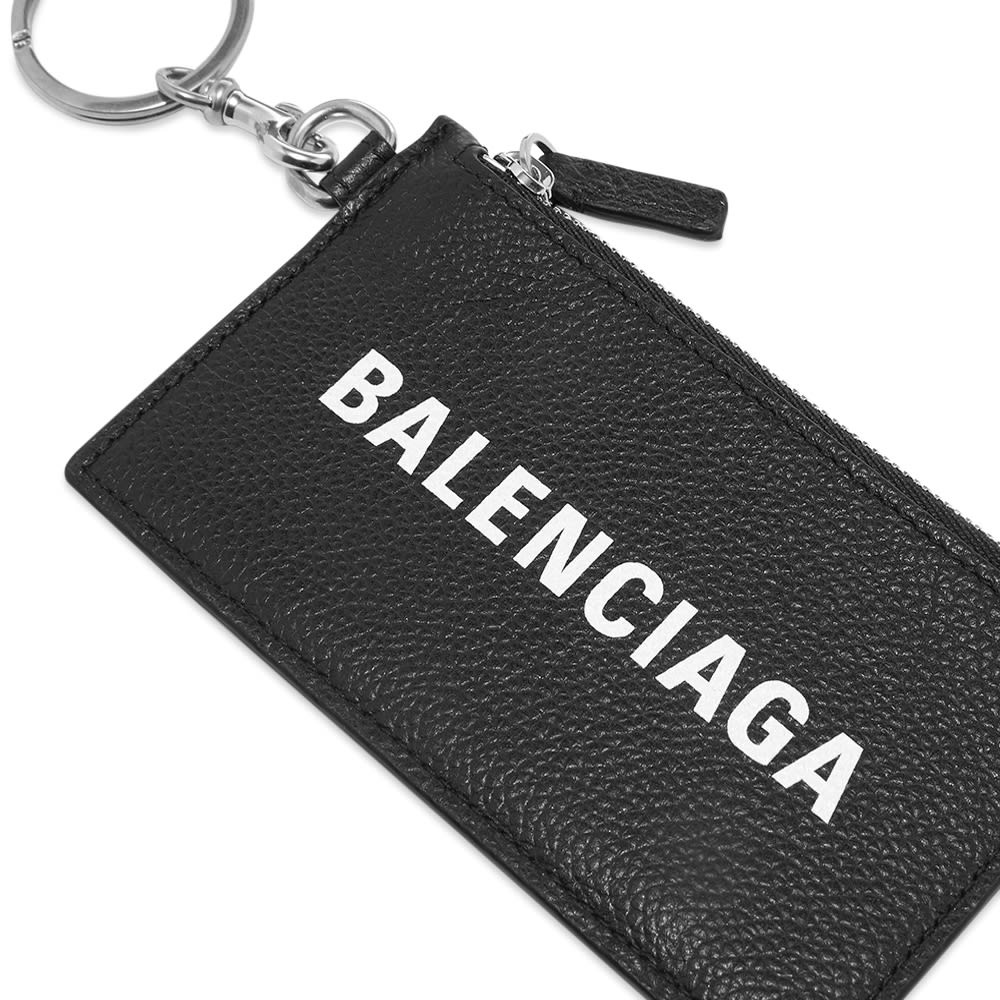 Balenciaga Logo Card Case On Key Ring - 3