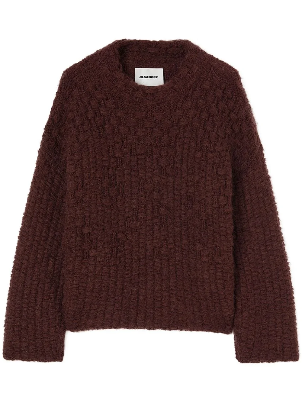 chunky-knit mock-neck jumper - 1