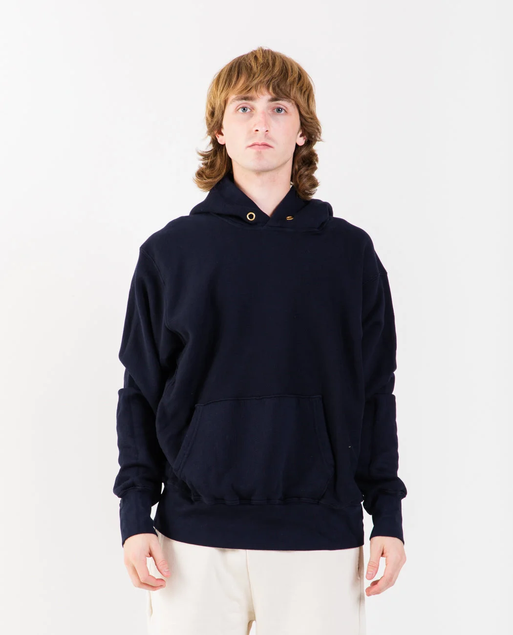 Cropped Hoodie Navy - 1